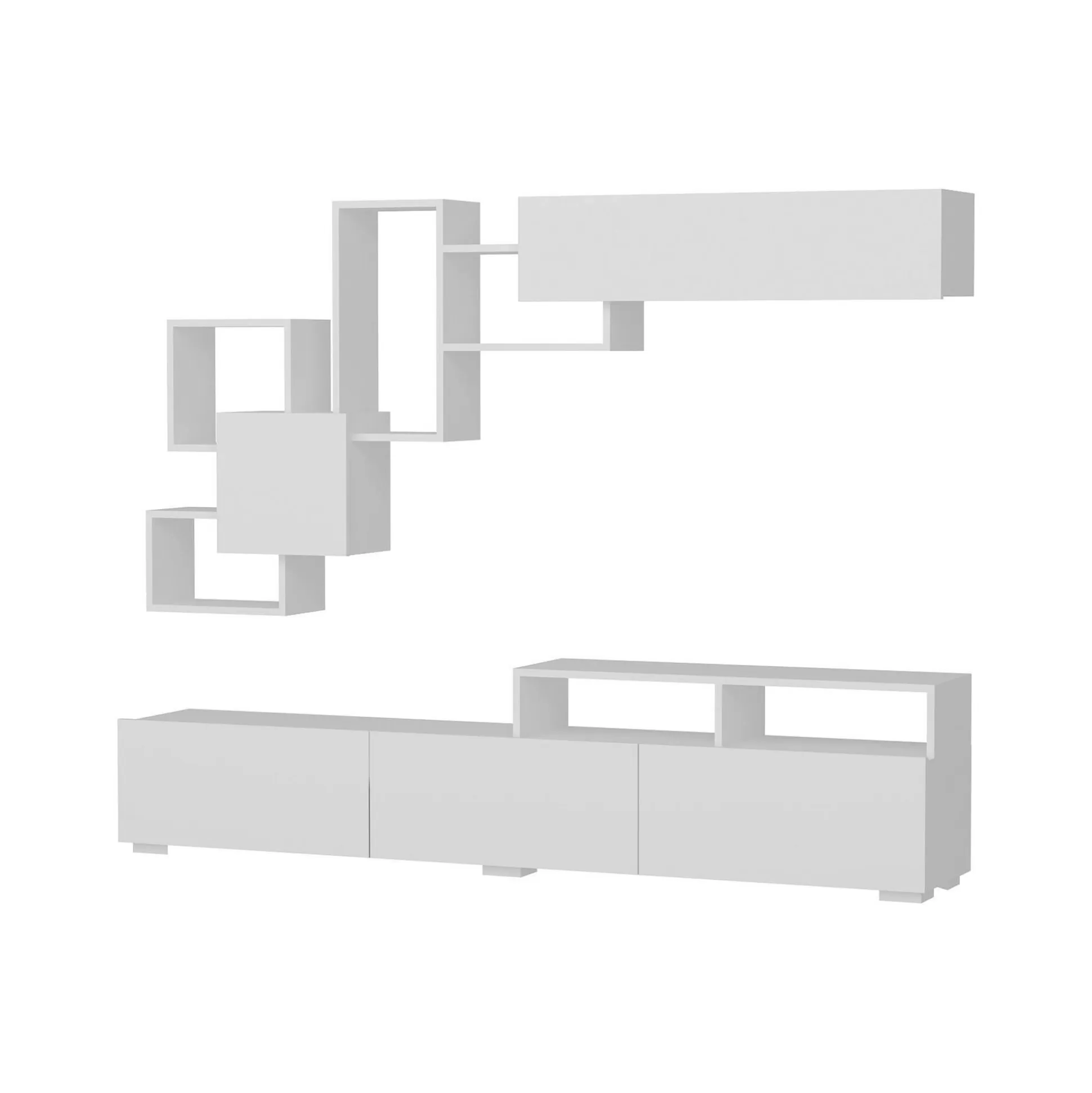 Dmora Pareti Attrezzate<Parete attrezzata HuaMulan, 210x37 h47 cm,