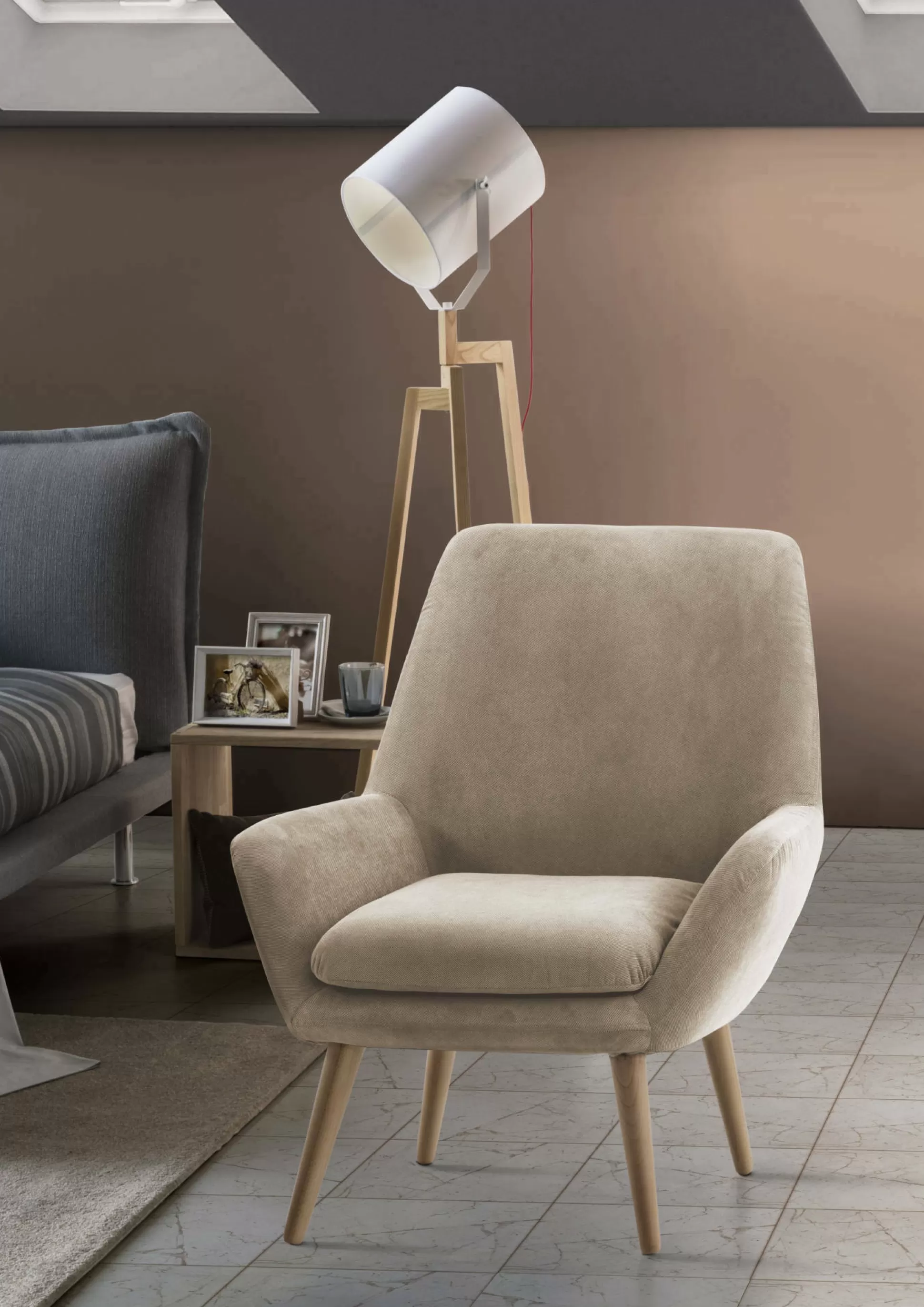 Dmora Poltrone<Poltrona Anido, Cm 80x70h95,