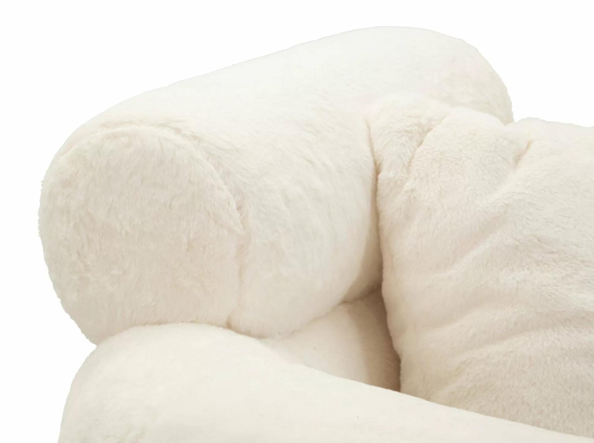 Dmora Poltrone<Poltrona Castagna, 78x68 h85 cm, Bianco e Oro