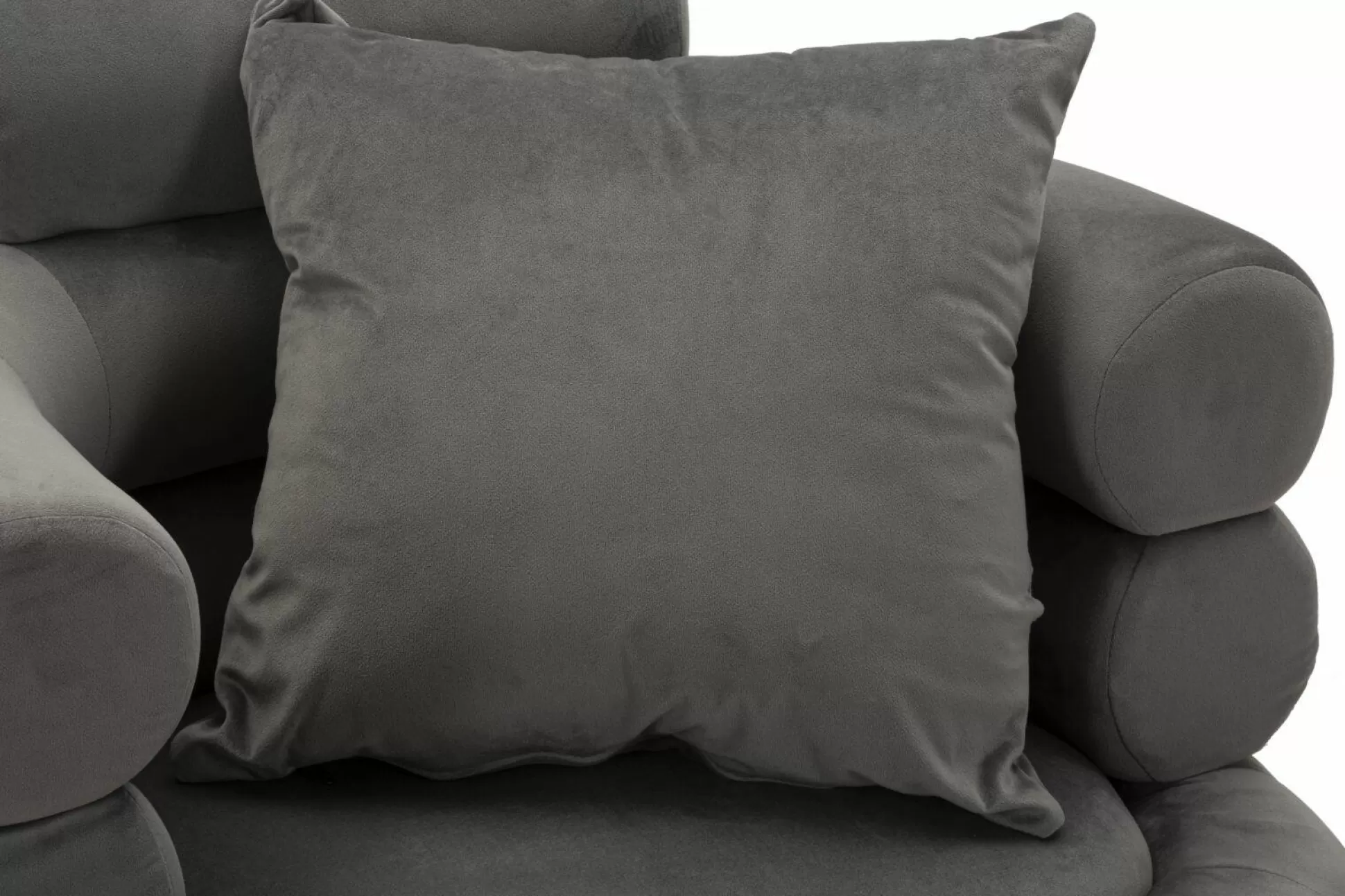 Dmora Poltrone<Poltrona Castagna, 78x68 h85 cm, Grigio e Argento