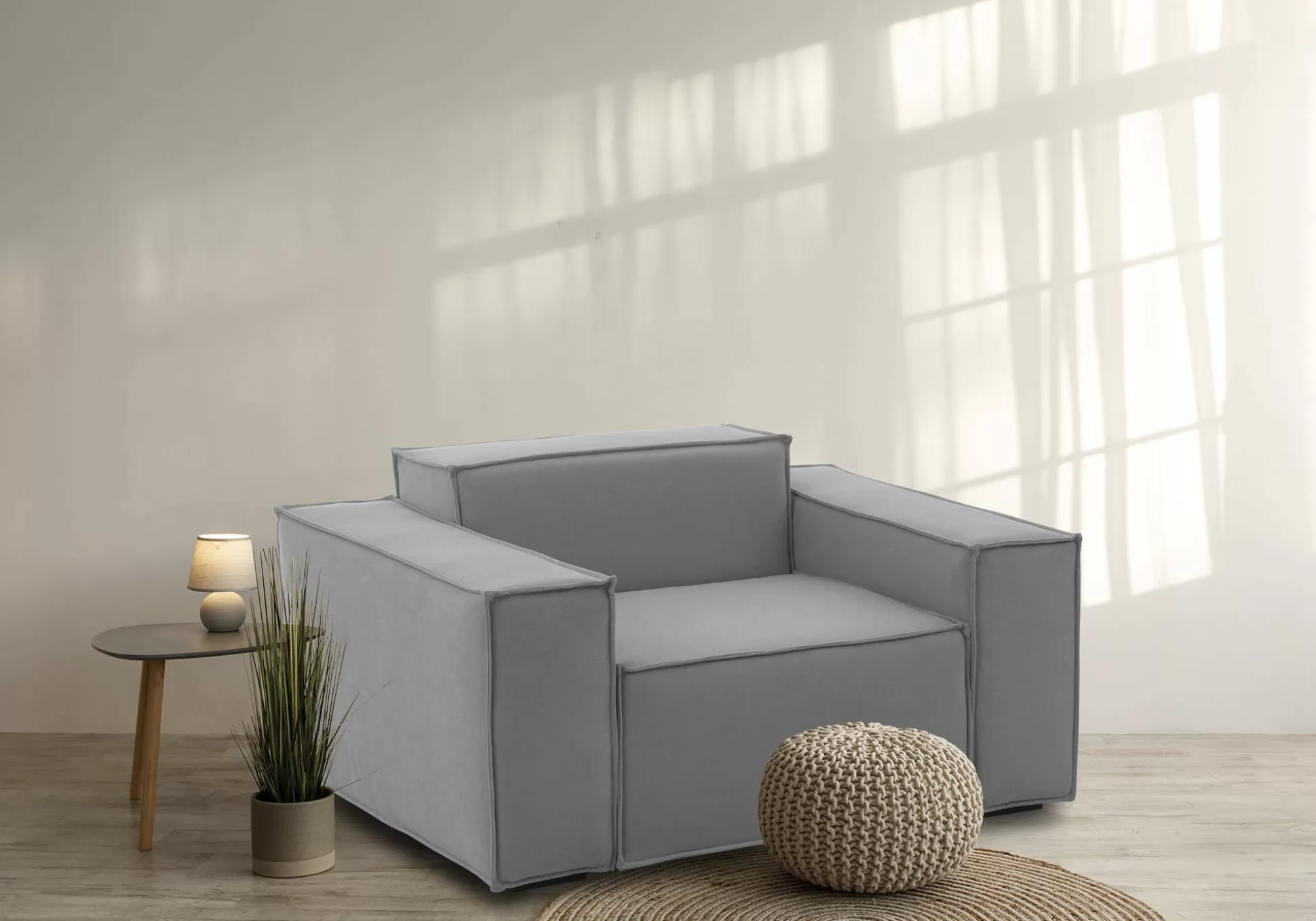 Dmora Poltrone<Poltrona Leonia, Cm 140x95h70,