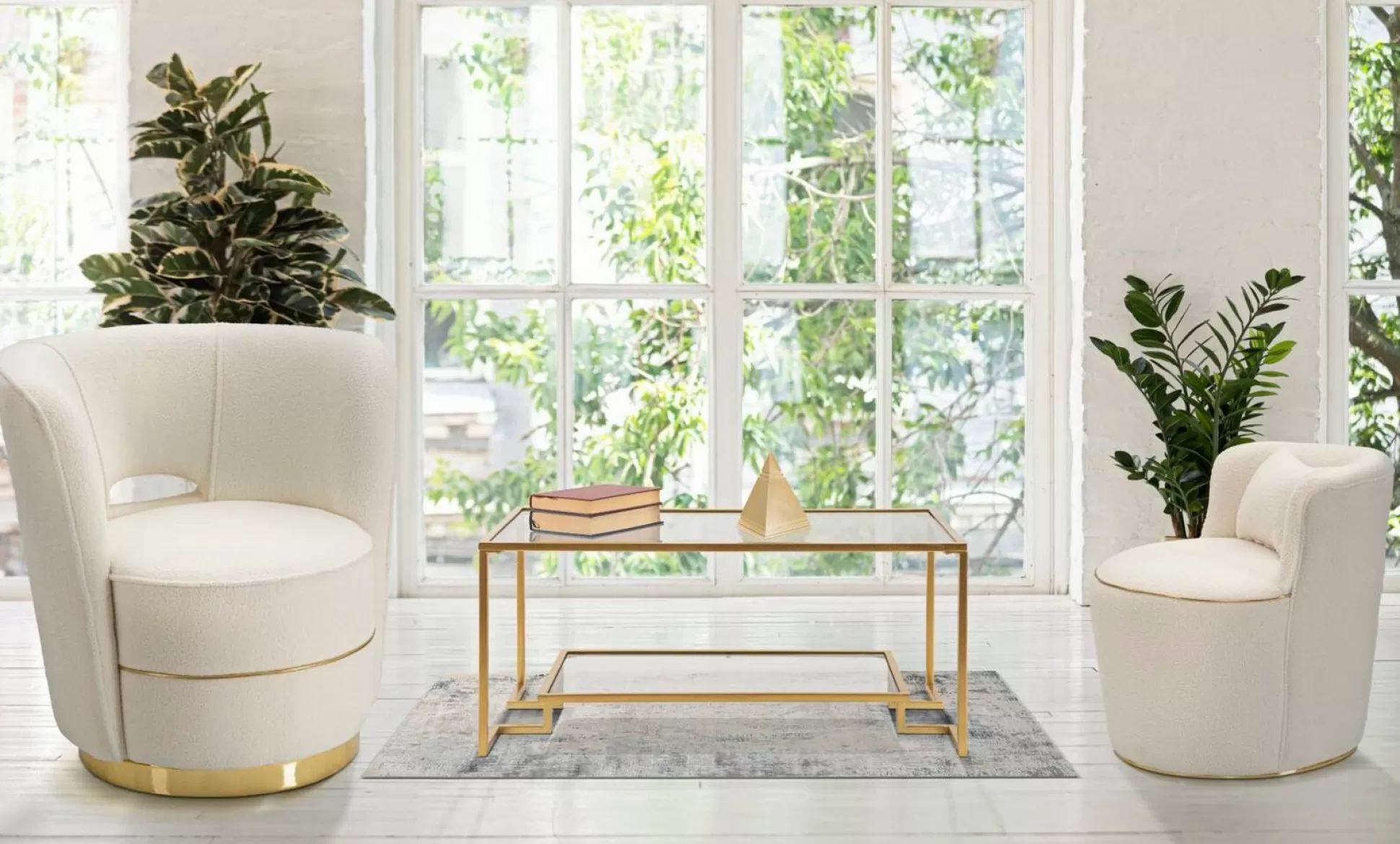 Dmora Poltrone<Poltrona Pratesi, 63x68 h69 cm, Crema e Oro