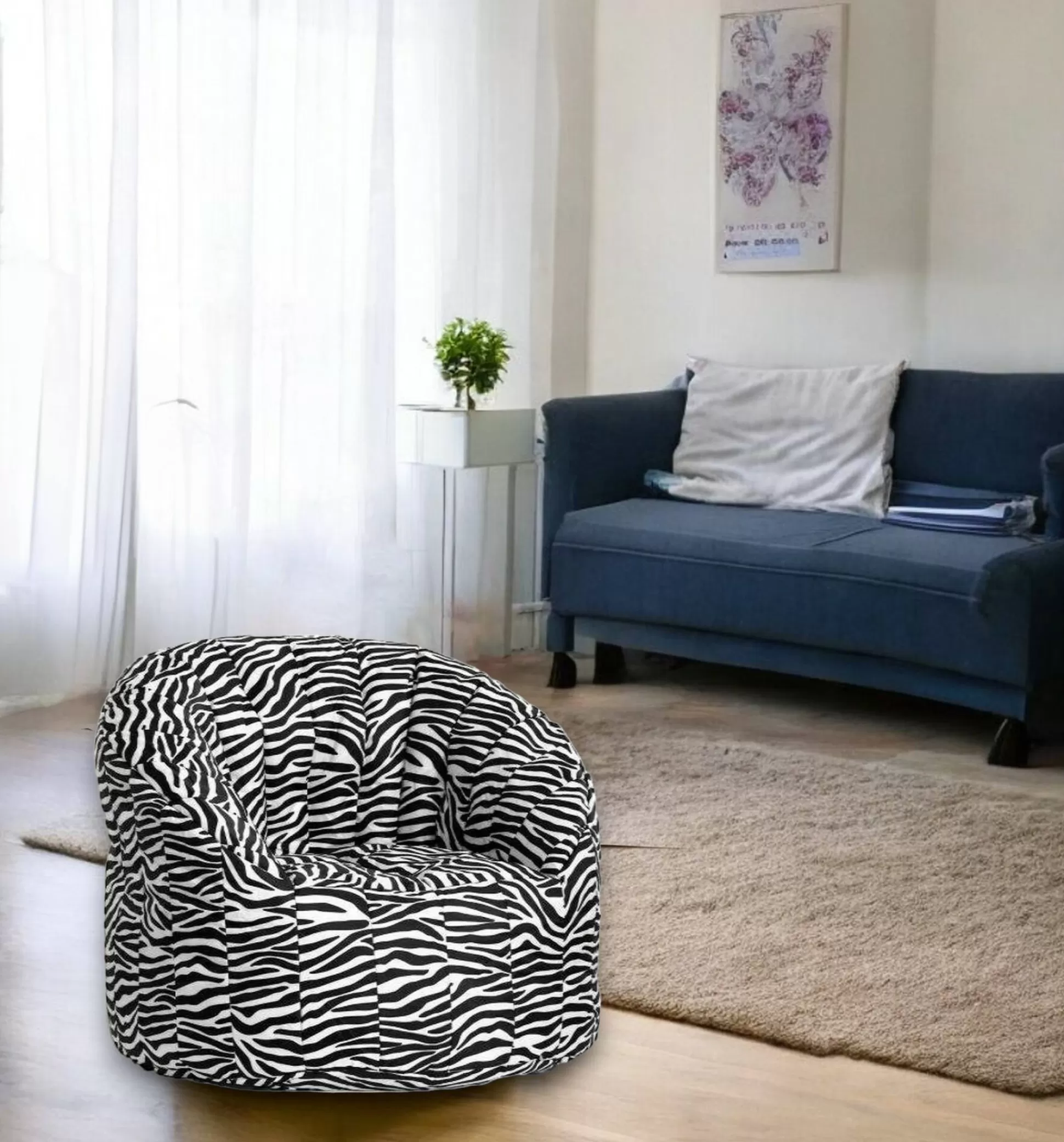 Dmora Poltrone<Poltrona Zante, 80x80 h80 cm, Nero e Bianco