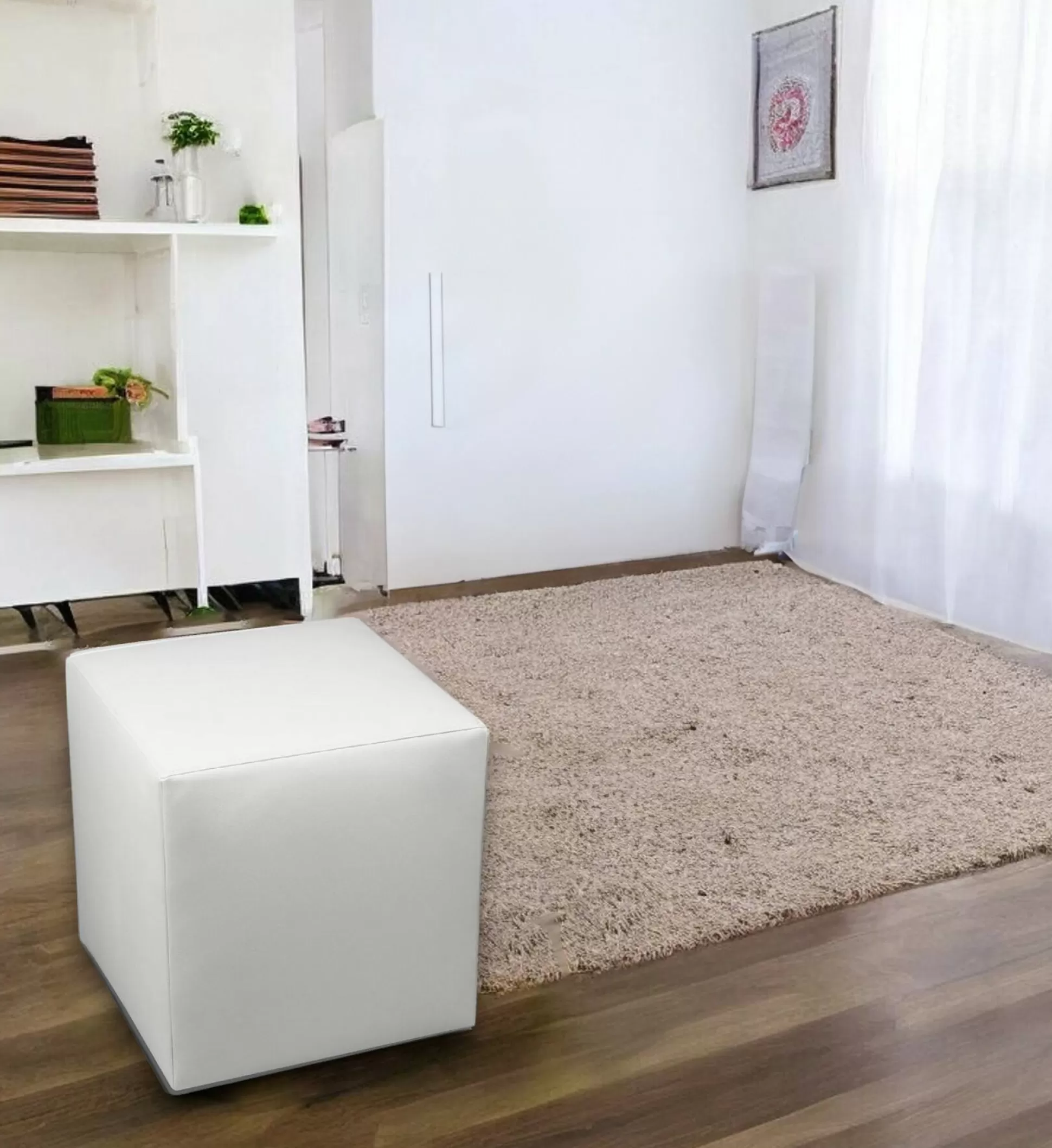 Dmora Pouf<Pouf Accumoli, 40x40 h42 cm,