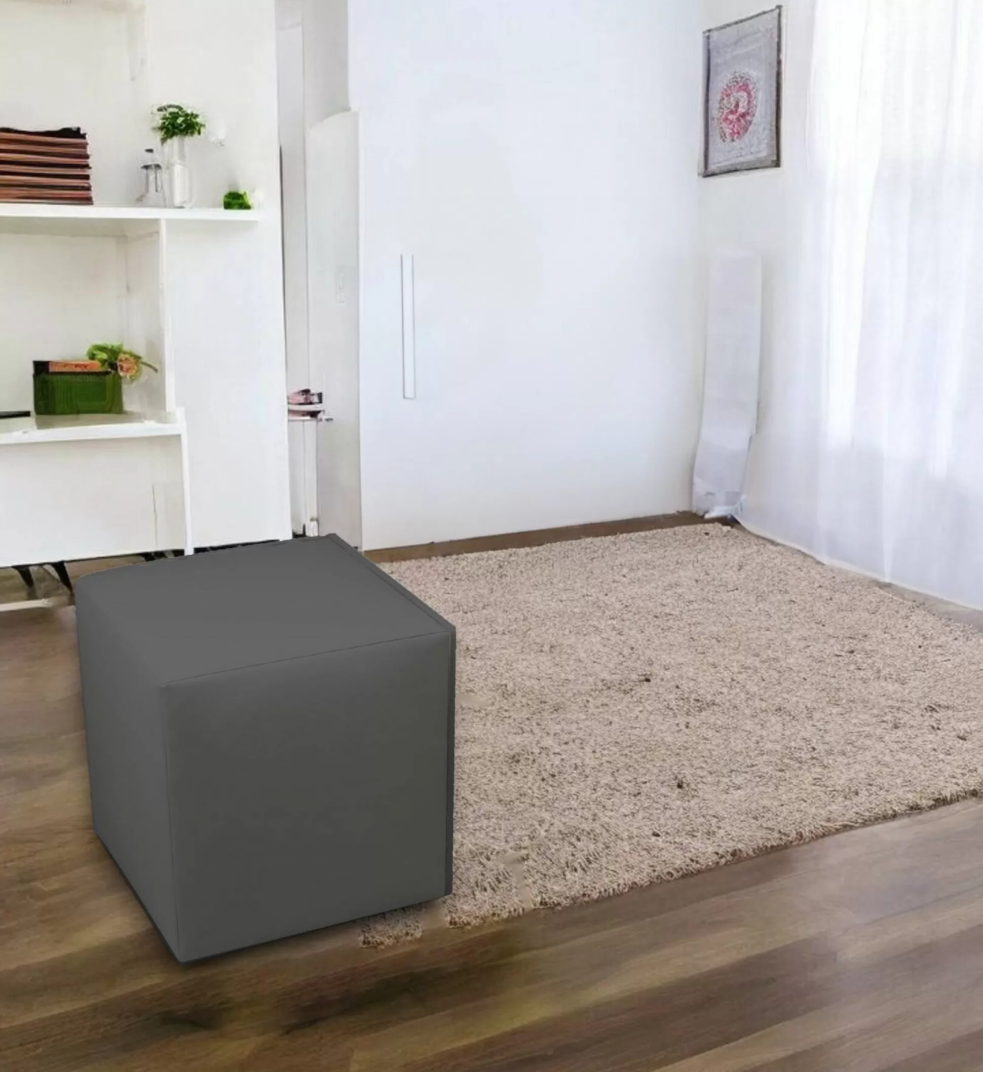Dmora Pouf<Pouf Accumoli, 40x40 h42 cm,