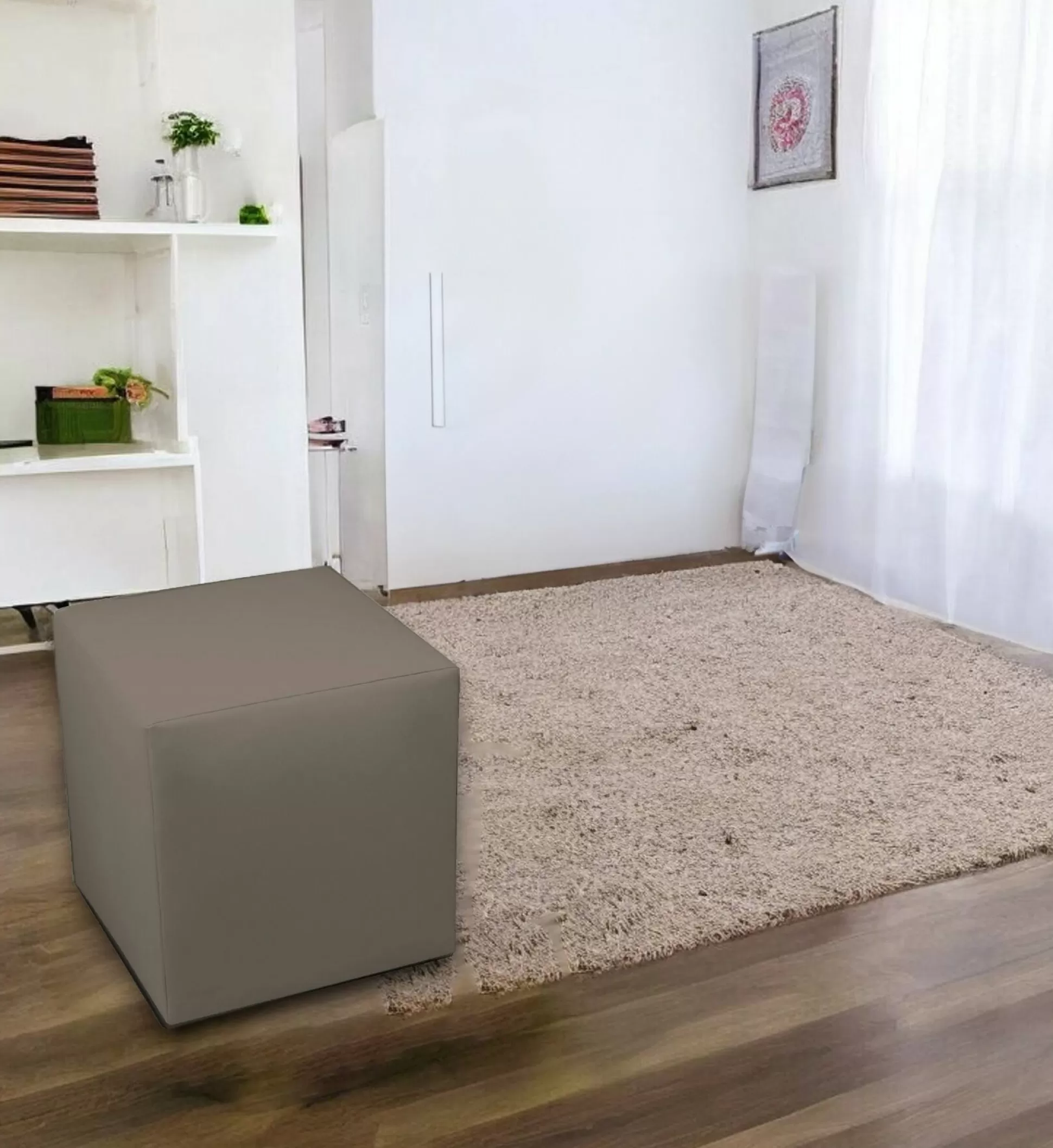 Dmora Pouf<Pouf Accumoli, 40x40 h42 cm,