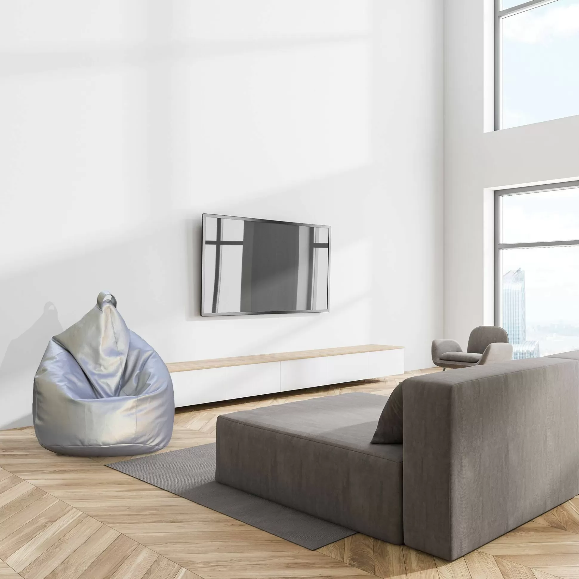 Dmora Pouf<Pouf Azelia, 80x80 h120 cm,
