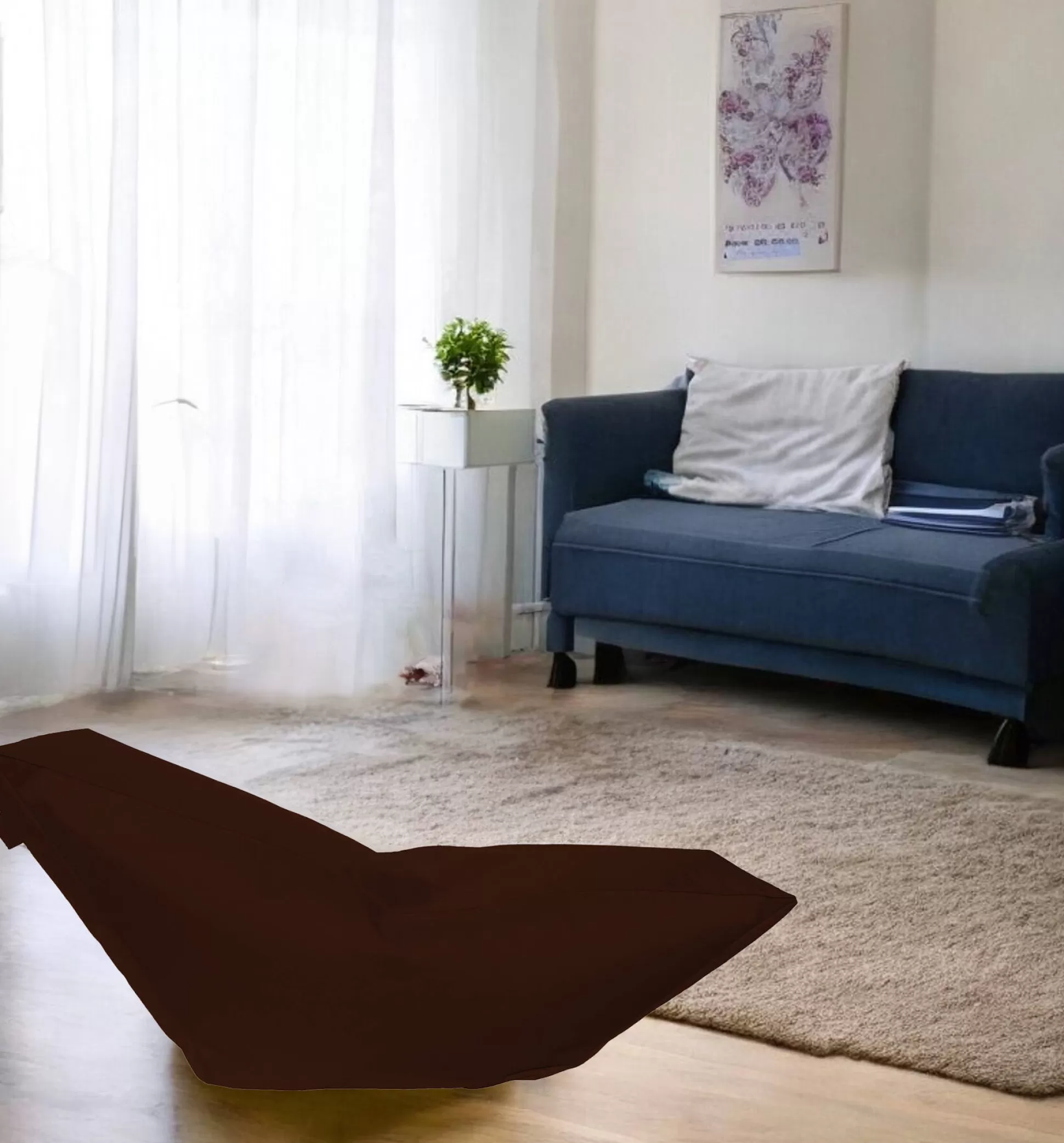 Dmora Pouf<Pouf Boves, 160x50 h70 cm,