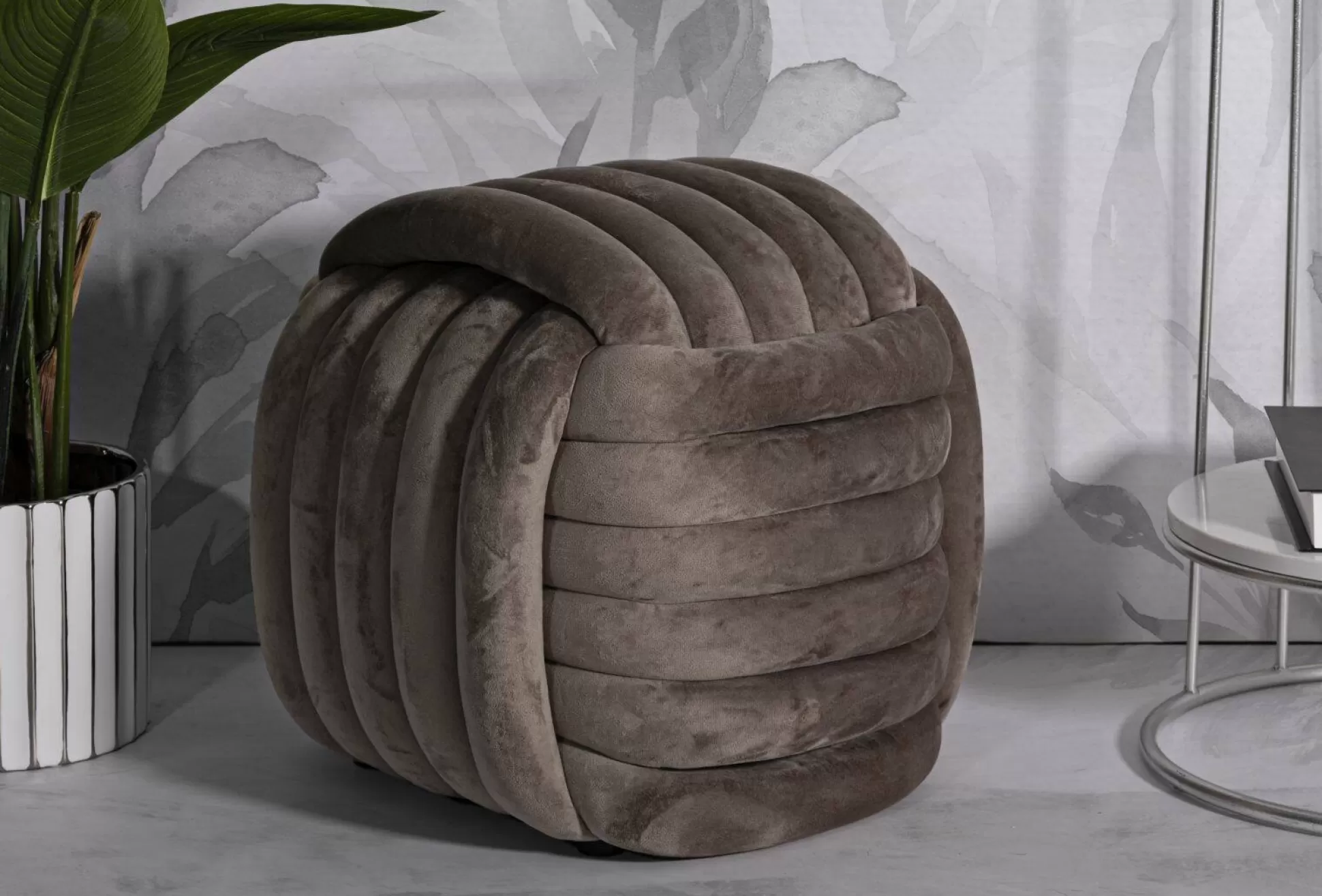 Dmora Pouf<Pouf Bozzente, 45x45 h45 cm,