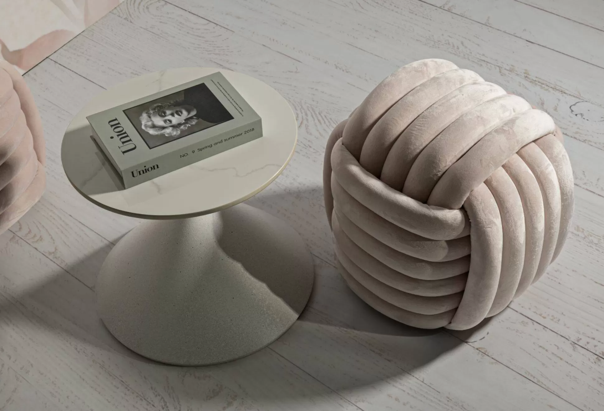 Dmora Pouf<Pouf Bozzente, 45x45 h45 cm,