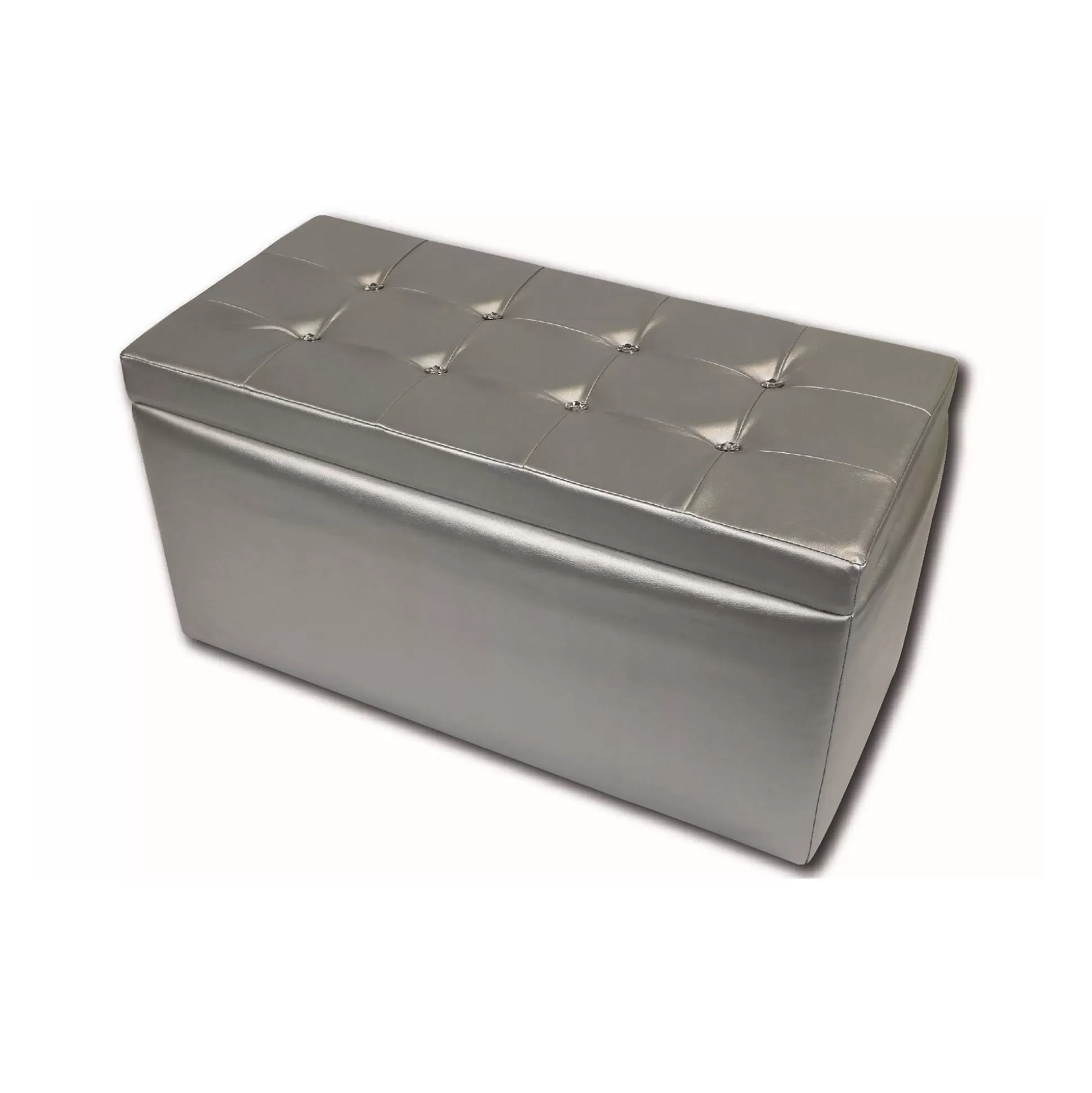 Dmora Pouf Contenitori<Pouf contenitore Felicita, 90x45 h45 cm,