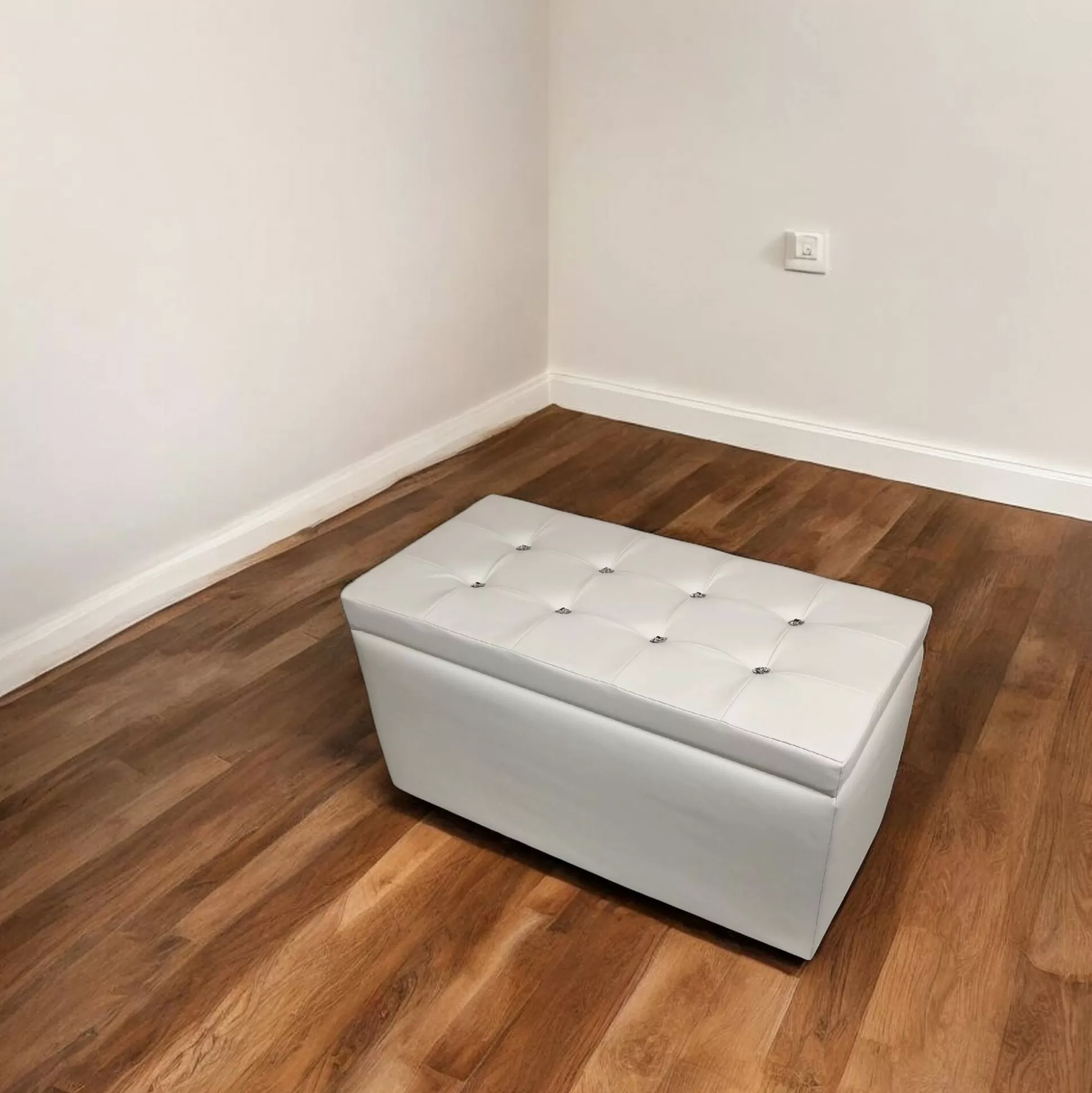 Dmora Pouf Contenitori<Pouf contenitore Felicita, 90x45 h45 cm,