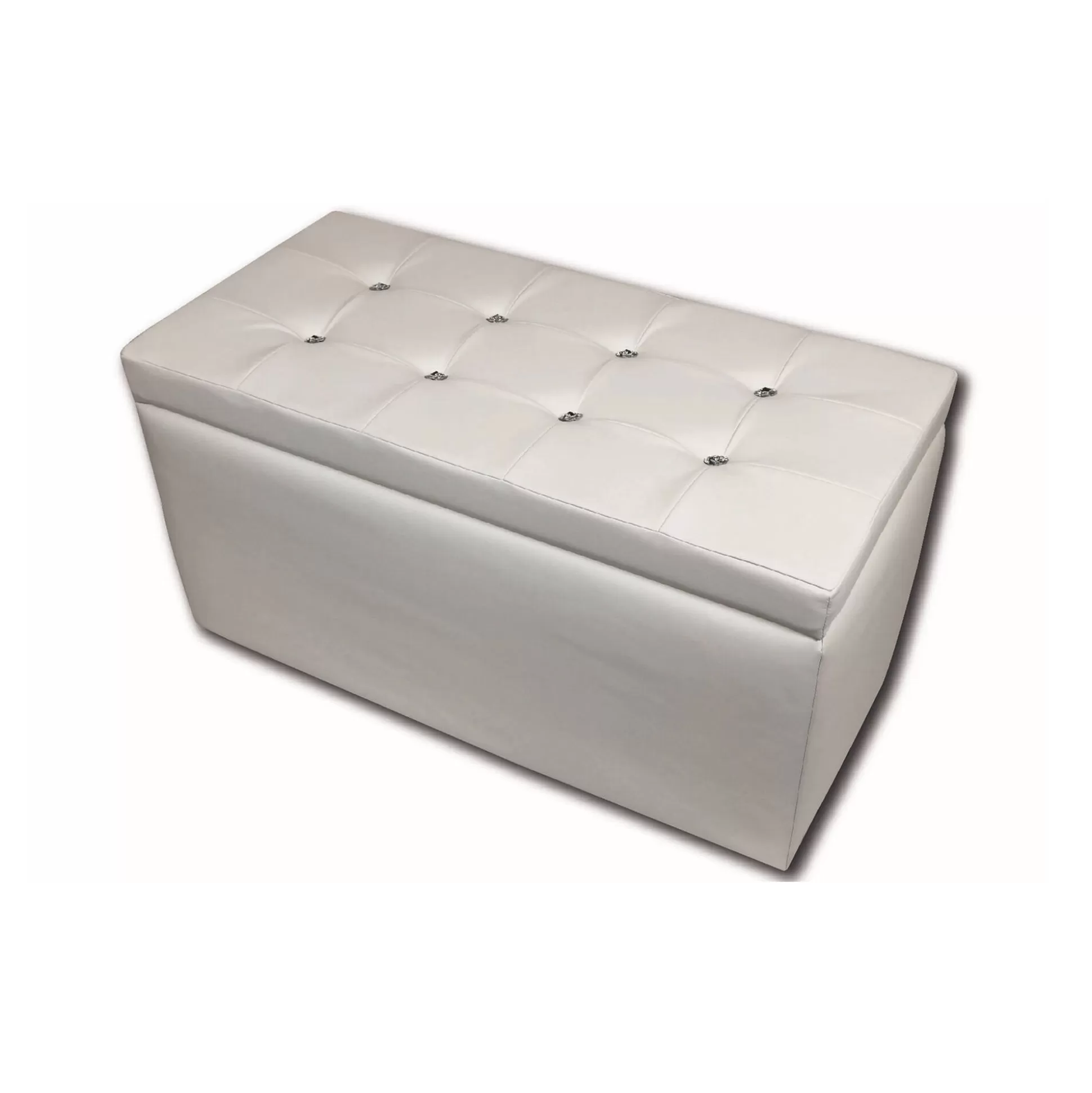 Dmora Pouf Contenitori<Pouf contenitore Felicita, 90x45 h45 cm,