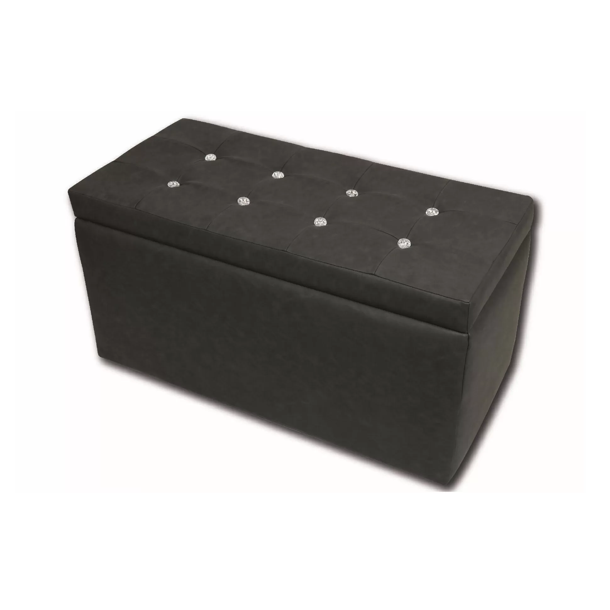 Dmora Pouf Contenitori<Pouf contenitore Felicita, 90x45 h45 cm,