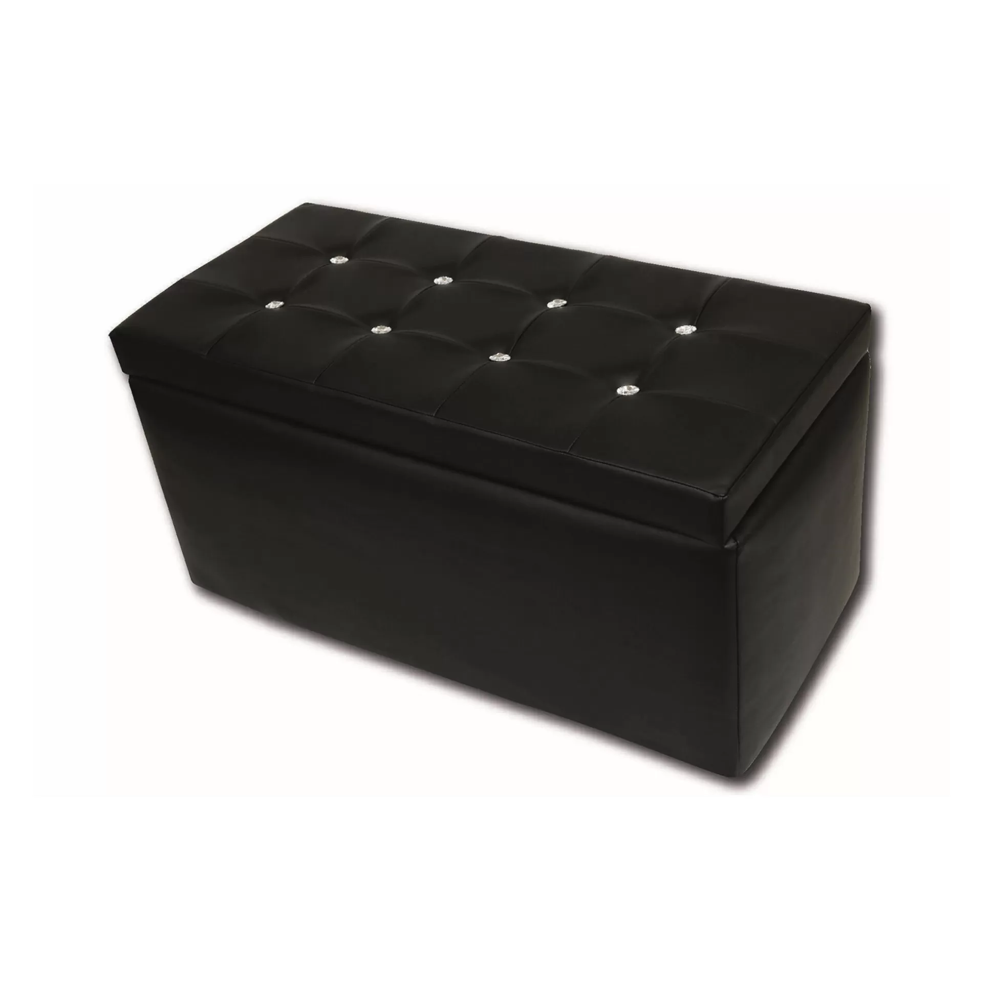 Dmora Pouf Contenitori<Pouf contenitore Felicita, 90x45 h45 cm,