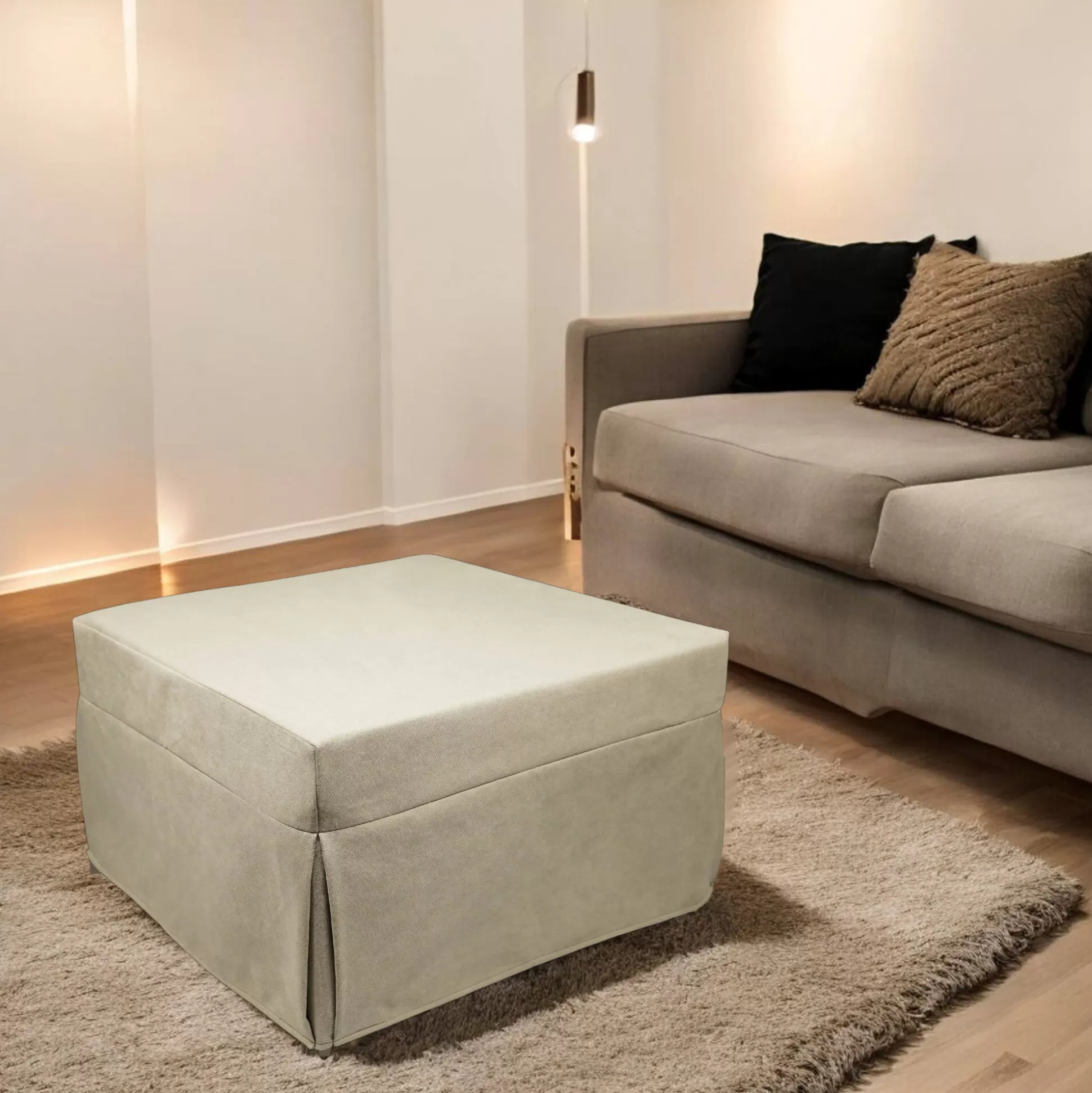 Dmora Pouf<Pouf letto Arno, 78x78 h45 cm,