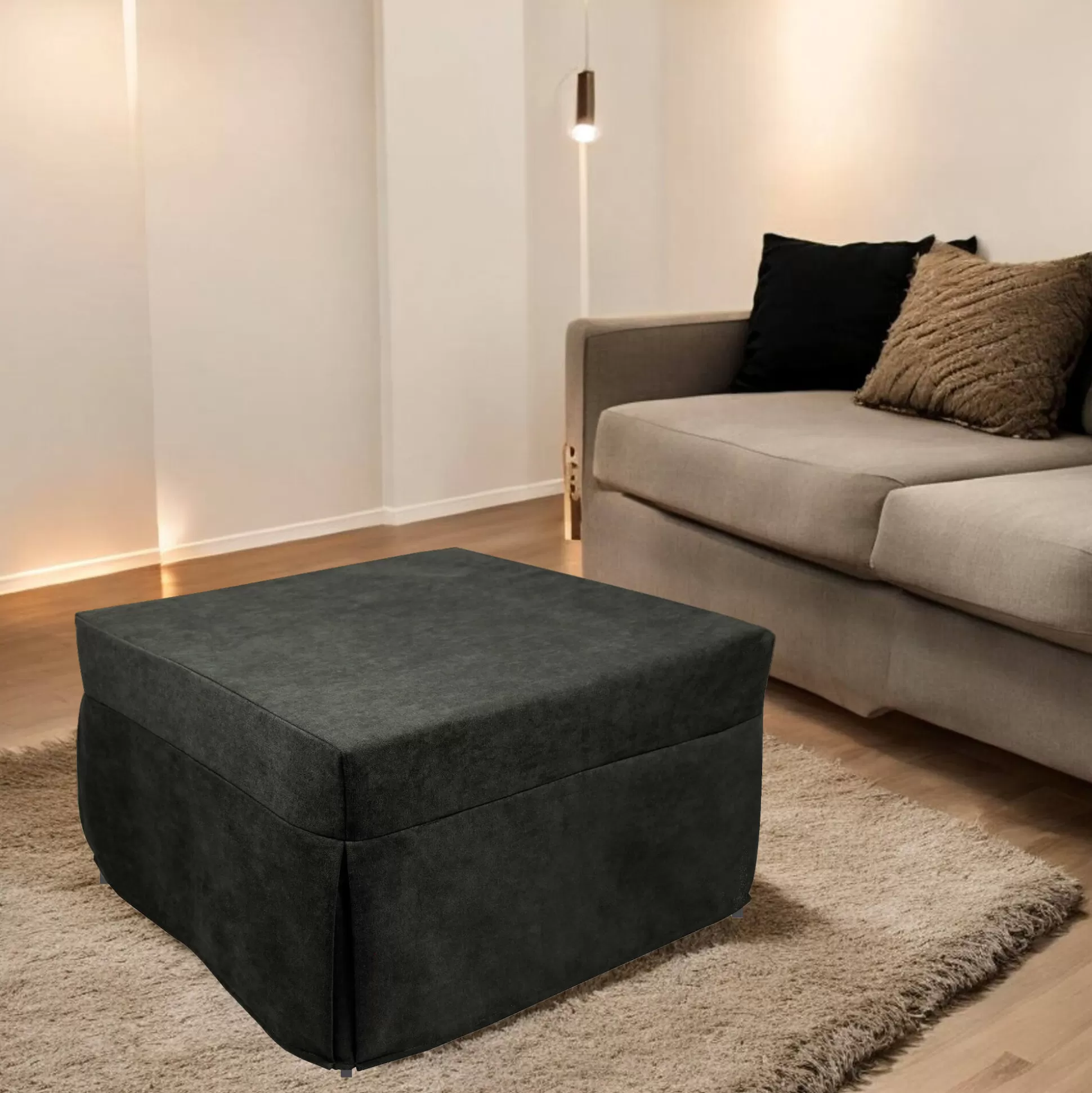 Dmora Pouf<Pouf letto Arno, 78x78 h45 cm,