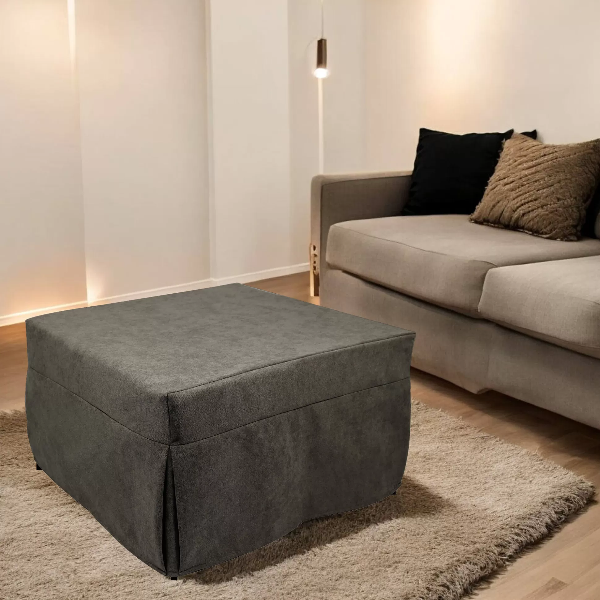 Dmora Pouf<Pouf letto Arno, 78x78 h45 cm,