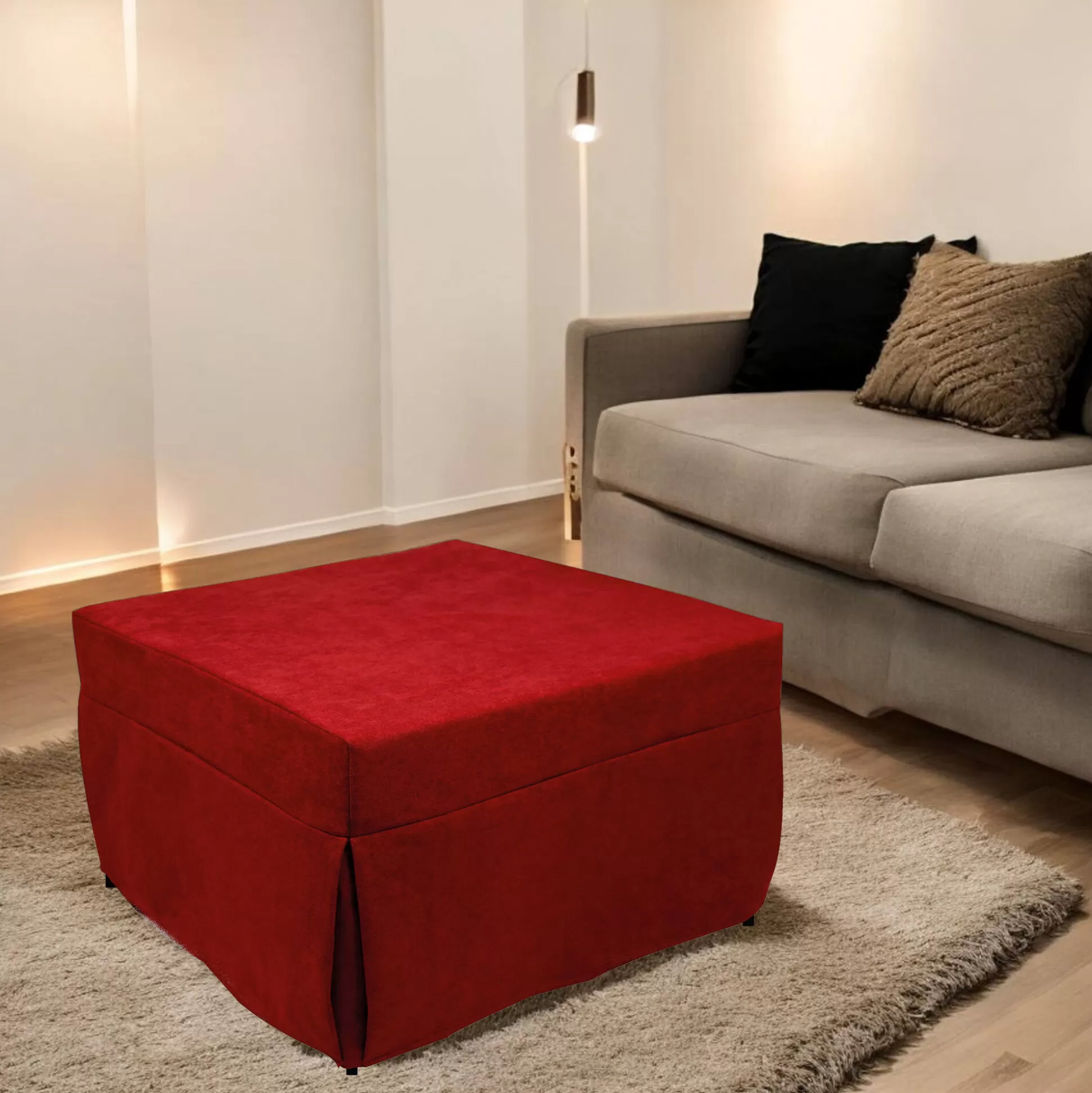 Dmora Pouf<Pouf letto Arno, 78x78 h45 cm,