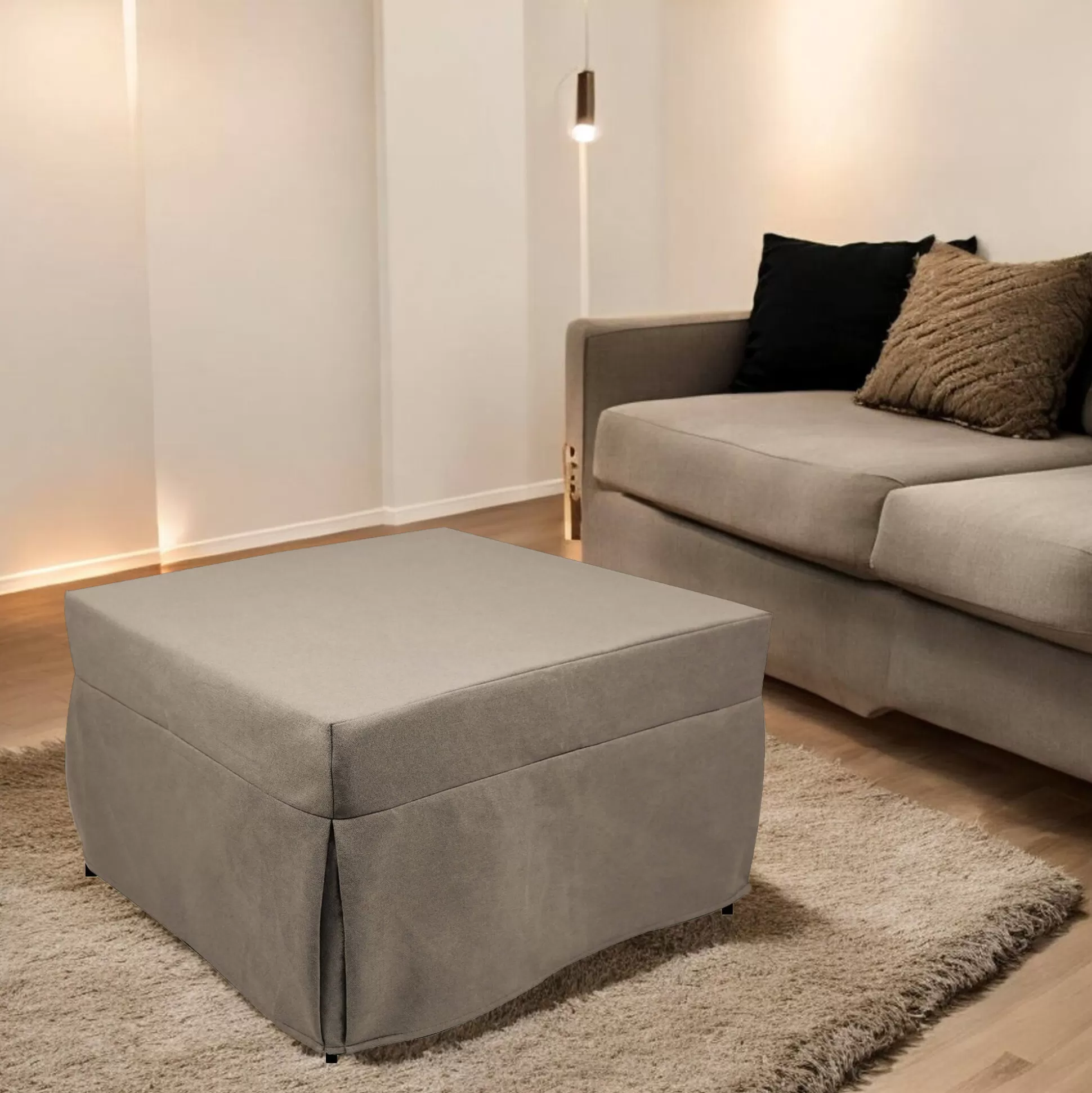 Dmora Pouf<Pouf letto Arno, 78x78 h45 cm,