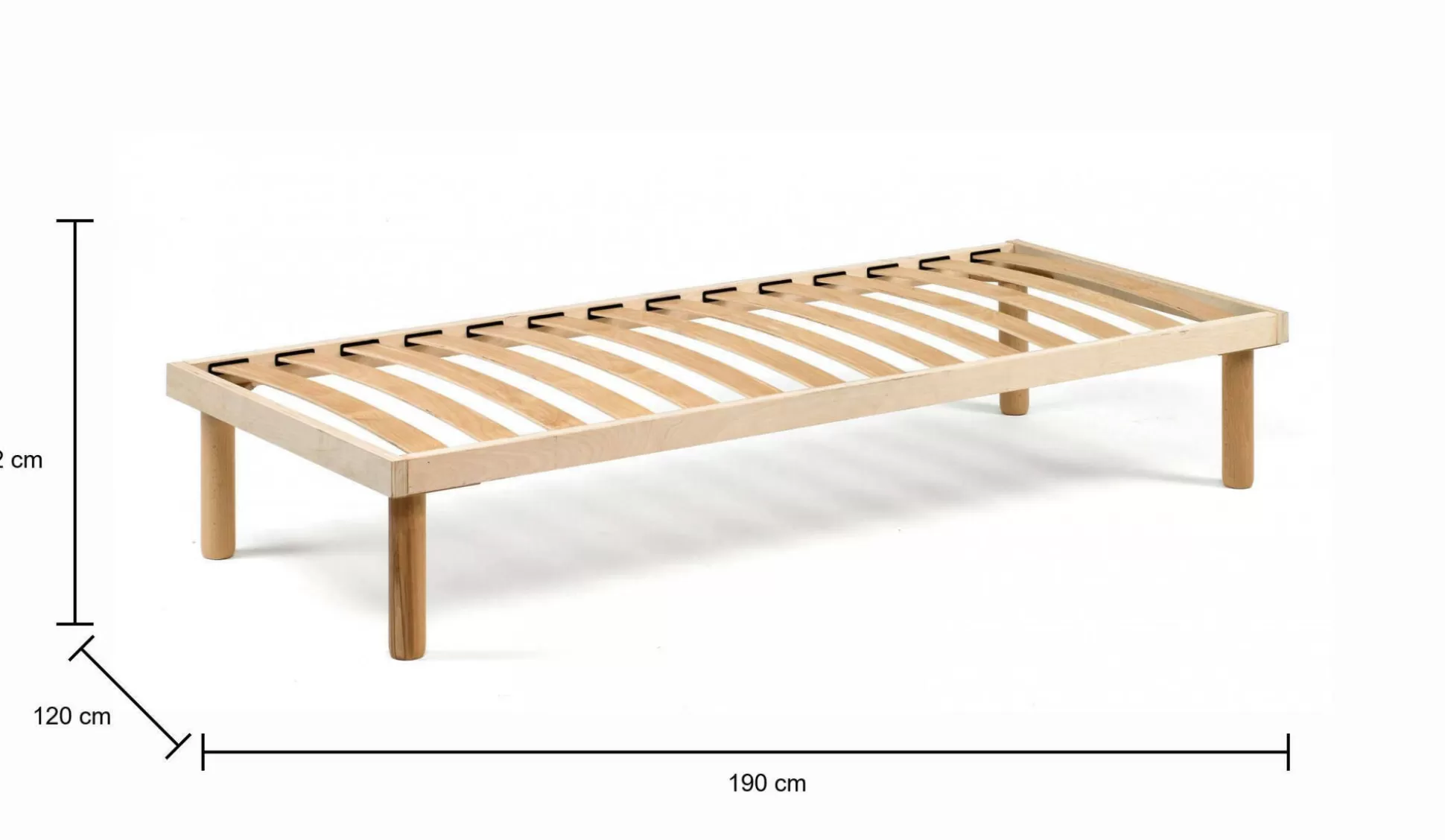 Dmora Reti Letto Piazza E Mezza<Rete letto piazza e mezza Albero, 100% Made in Italy, Cm 120x190h31