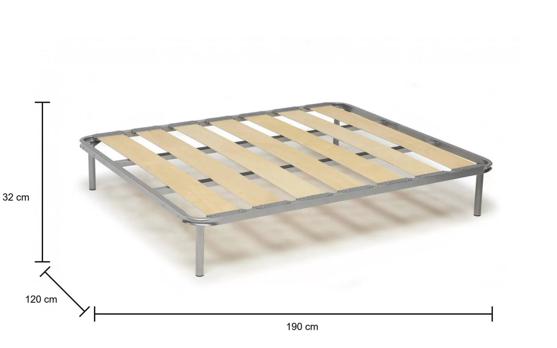 Dmora Reti Letto Piazza E Mezza<Rete letto piazza e mezza Dgregor, 100% Made in Italy, Cm 120x190h 31