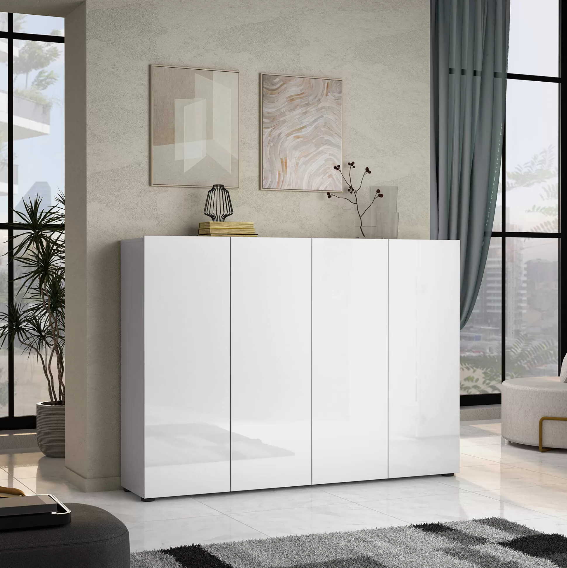 Dmora Scarpiere<Scarpiera Abdul, 160x34h115 cm,