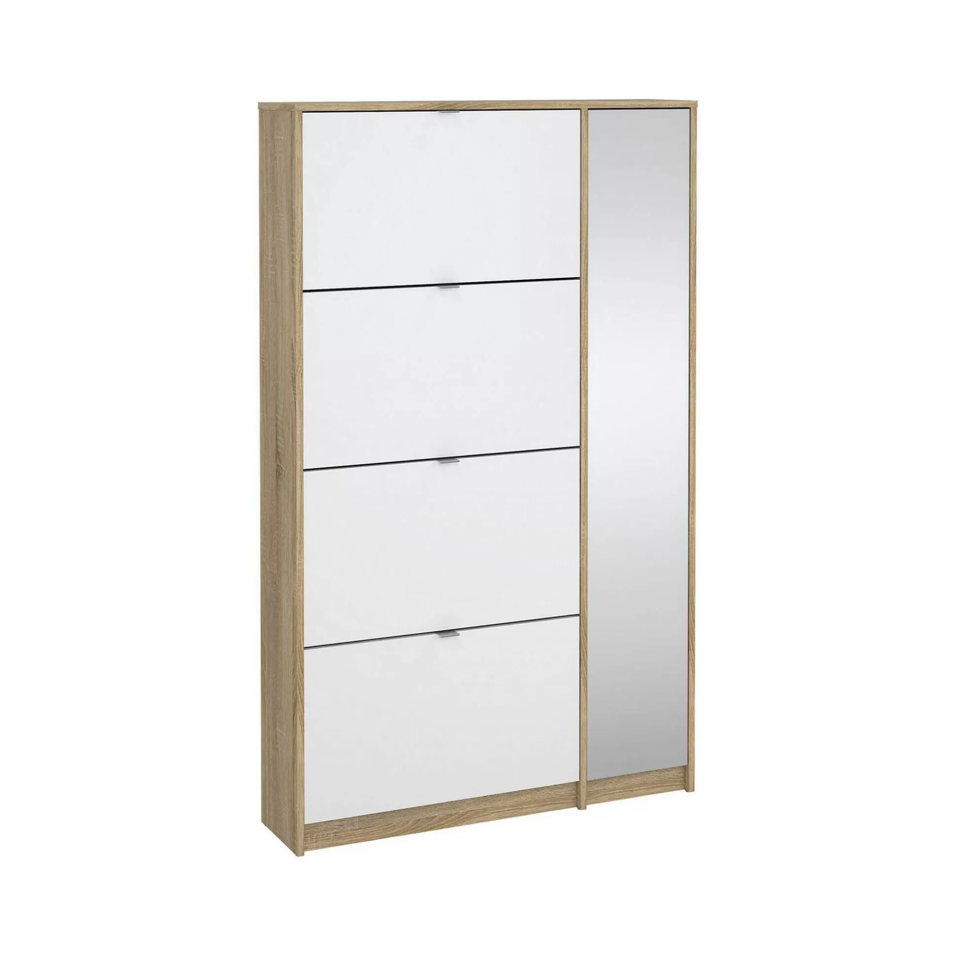 Dmora Scarpiere<Scarpiera Acino, 99x24 h162 cm, Quercia e Bianco