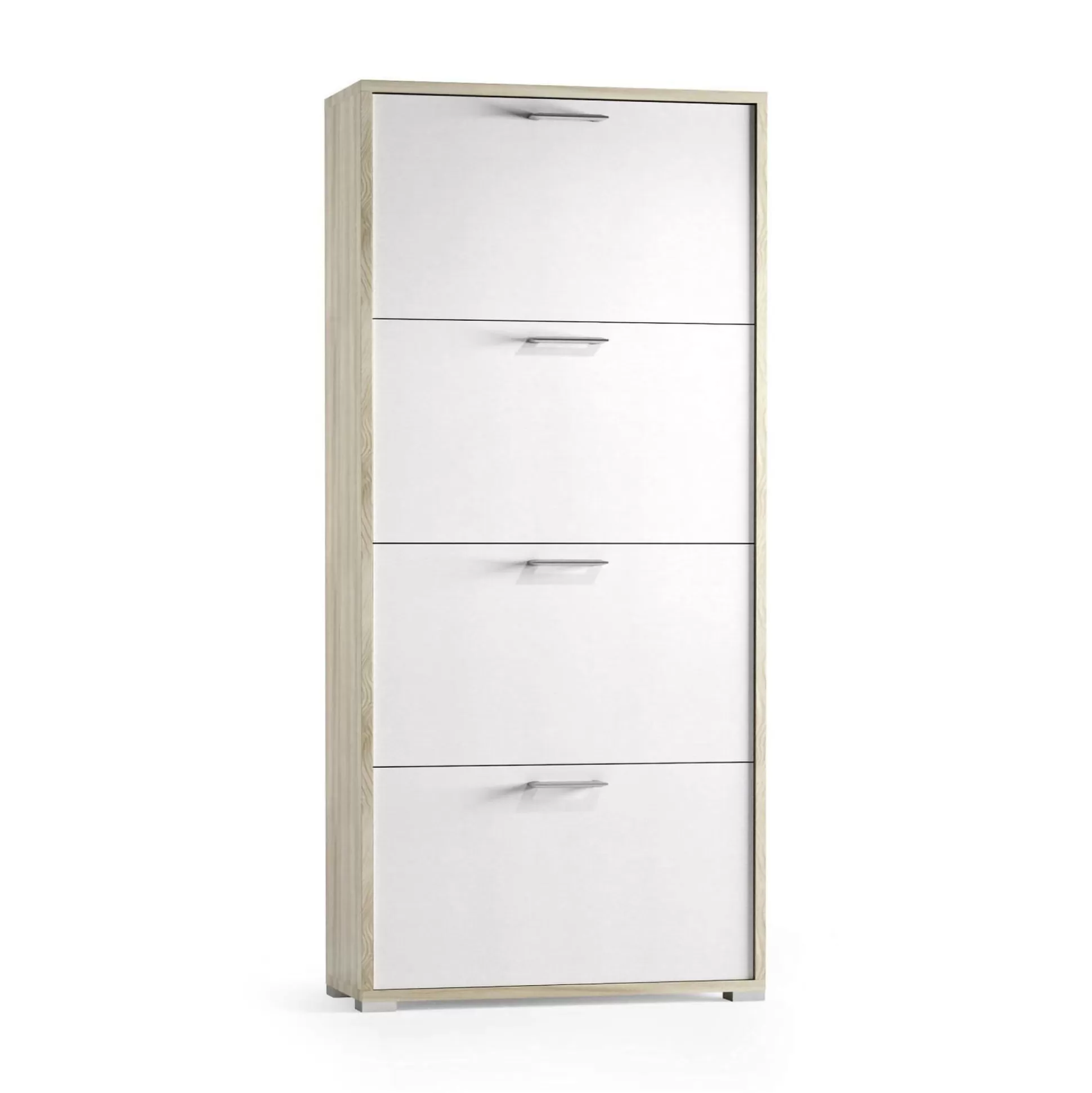 Dmora Scarpiere<Scarpiera Adeindein, 67x28h147 cm, Bianco e Olmo