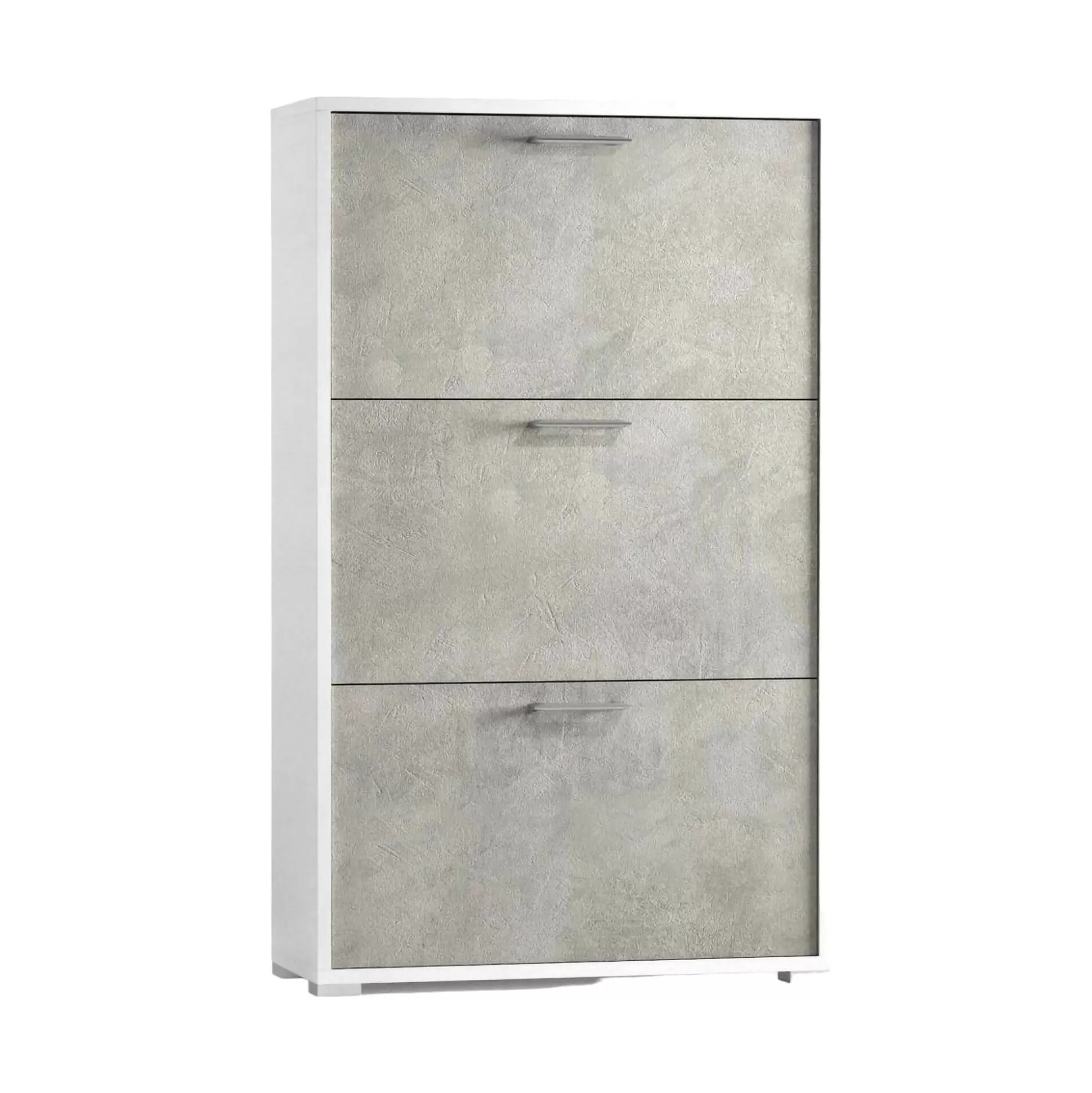 Dmora Scarpiere<Scarpiera Amelisa, 67x18h112 cm, Bianco e Cemento