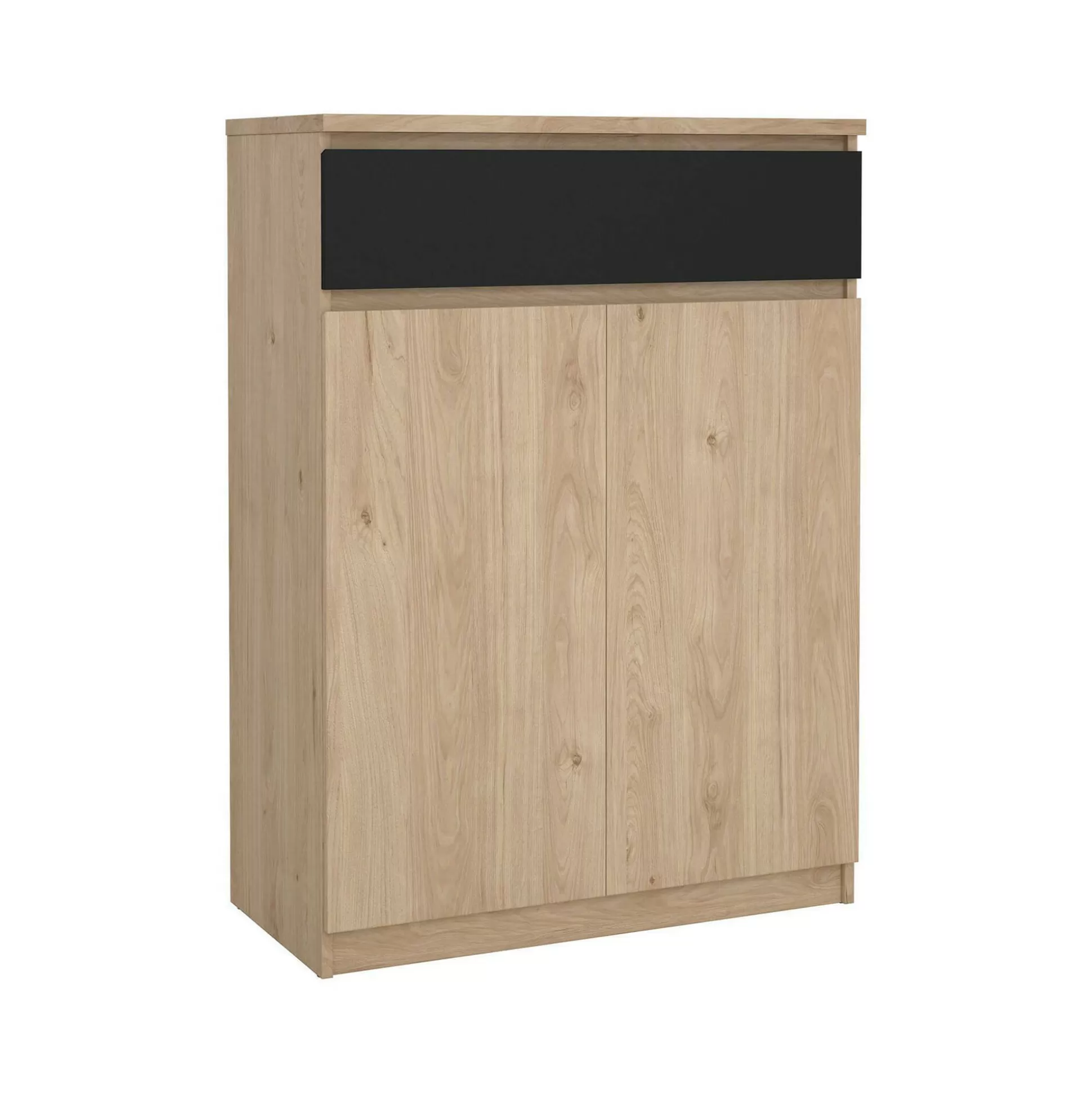 Dmora Scarpiere<Scarpiera Angilops, 40x80 h111 cm, Rovere e Nero