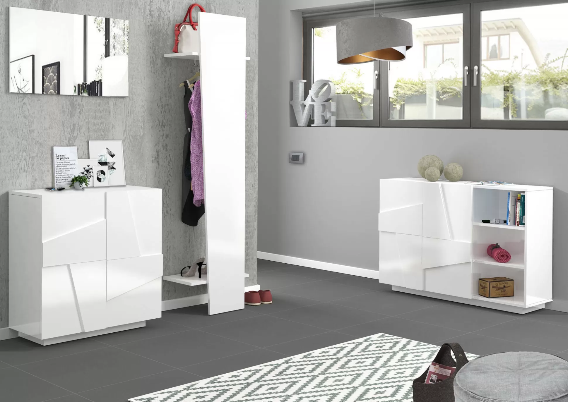 Dmora Scarpiere<Scarpiera Apetta, cm 81x38h86, con dettaglio