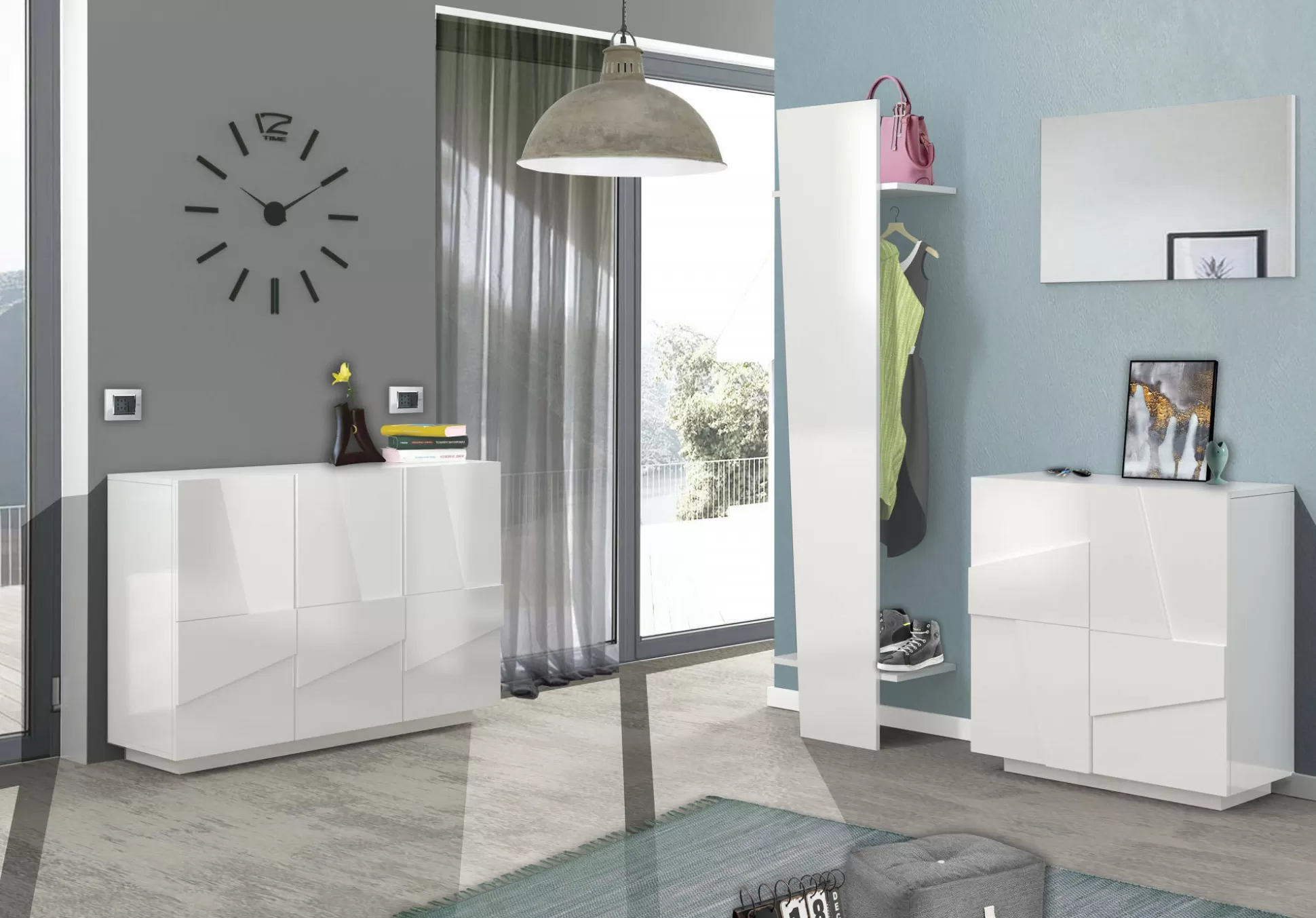 Dmora Scarpiere<Scarpiera Apetta, cm 81x38h86, con dettaglio