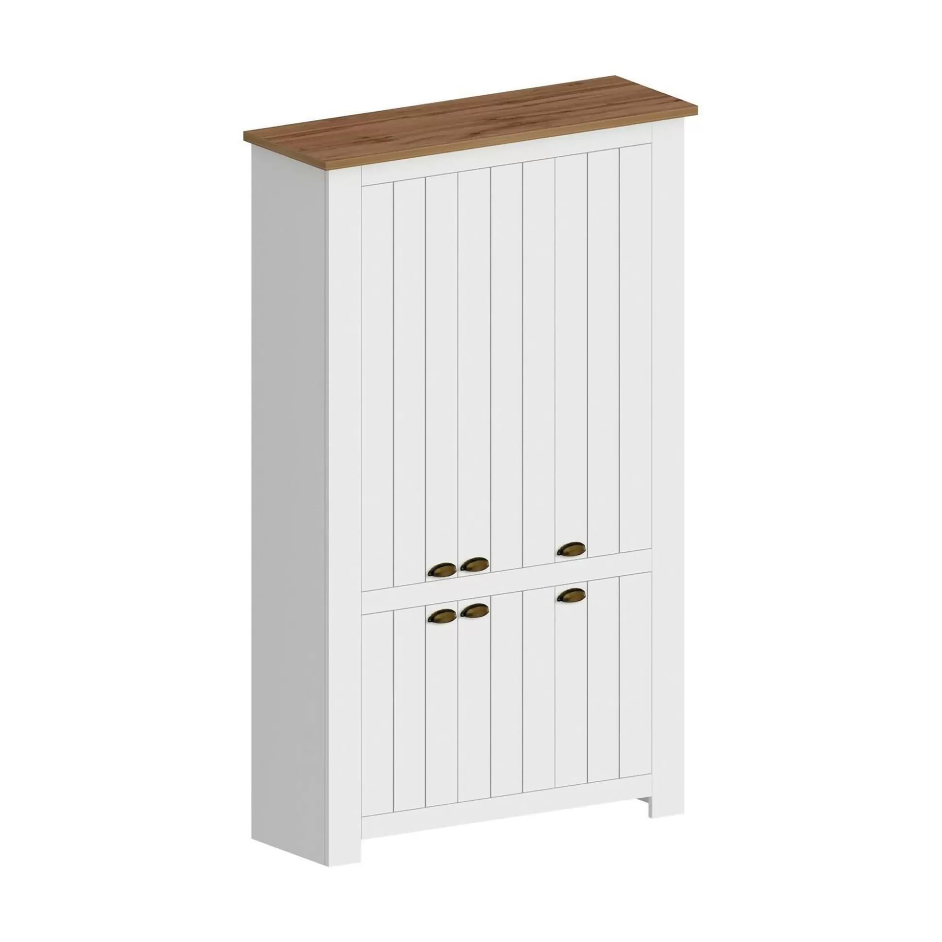 Dmora Scarpiere<Scarpiera Apricena, 114x42h200 cm, Bianco e