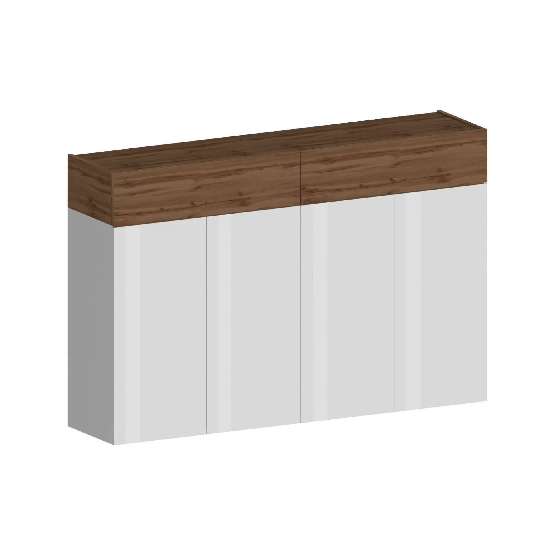 Dmora Scarpiere<Scarpiera Are, 154x38h100 cm, Bianco e