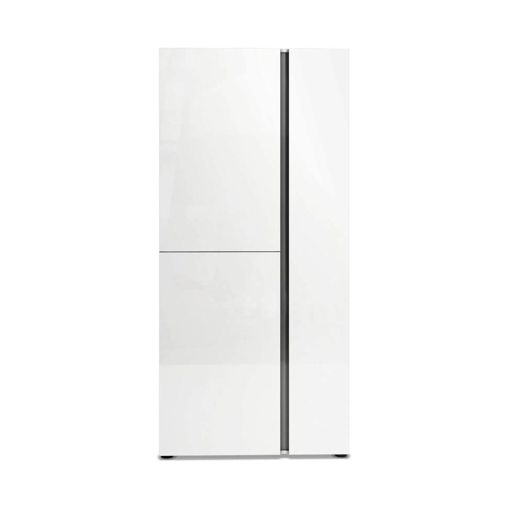 Dmora Scarpiere<Scarpiera Arthus, 91x33h196 cm, Bianco lucido e Antracite