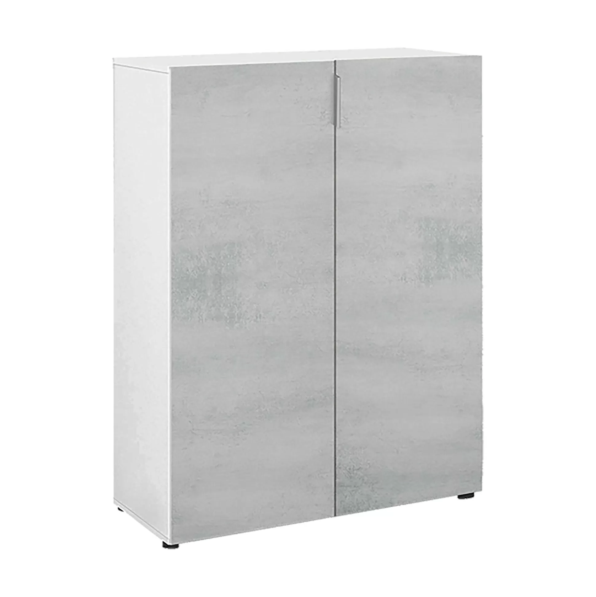 Dmora Scarpiere<Scarpiera Athenodora, 70x36h103 cm, Cemento e Bianco