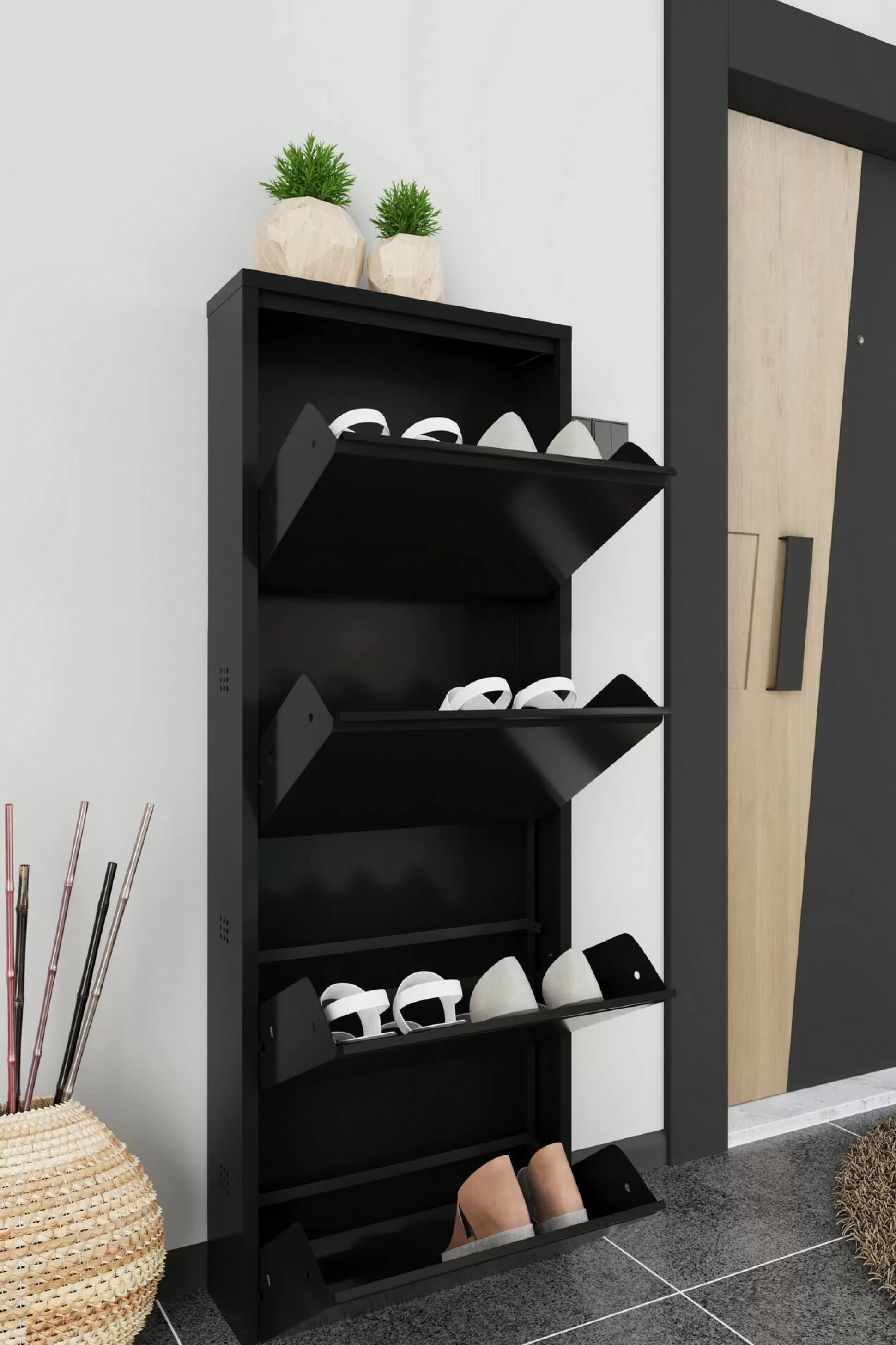 Dmora Scarpiere<Scarpiera Axe, 50x15h138 cm,