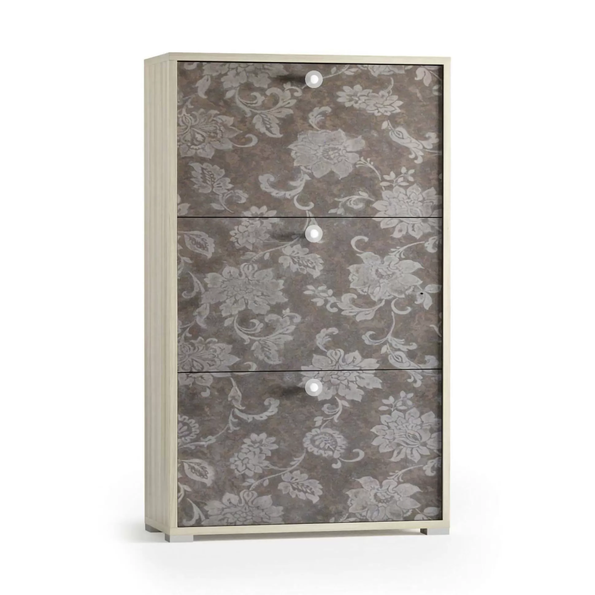 Dmora Scarpiere<Scarpiera Axinite, 67x28h112 cm, Olmo e fantasia