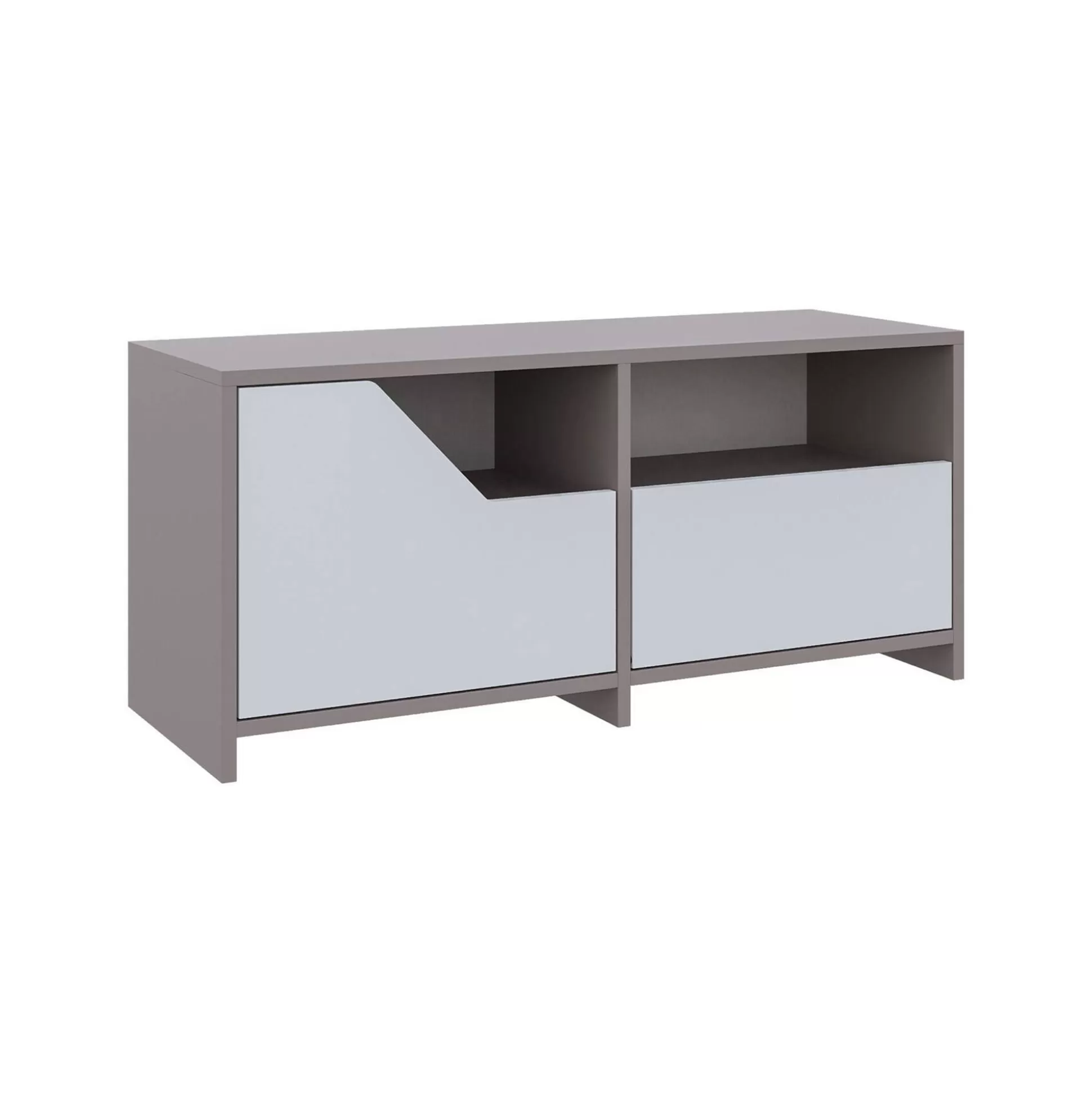 Dmora Scarpiere<Scarpiera Berto, 105x37 h47 cm, Beige e Bianco