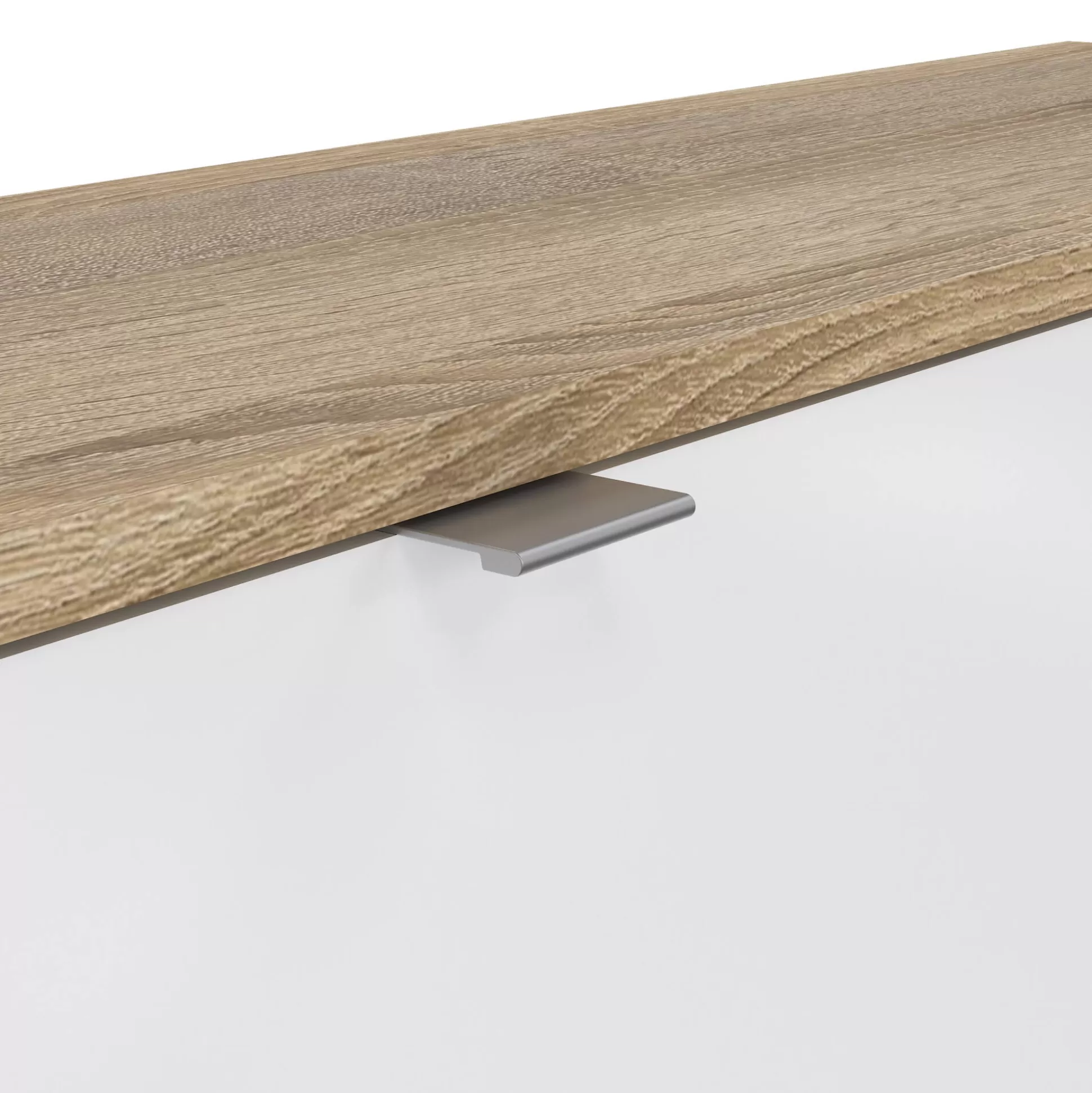 Dmora Scarpiere<Scarpiera Brie, Mobile portascarpe, Armadio da ingresso multiuso, Mobiletto per calzature, 99x24 h162 cm, Quercia e Bianco