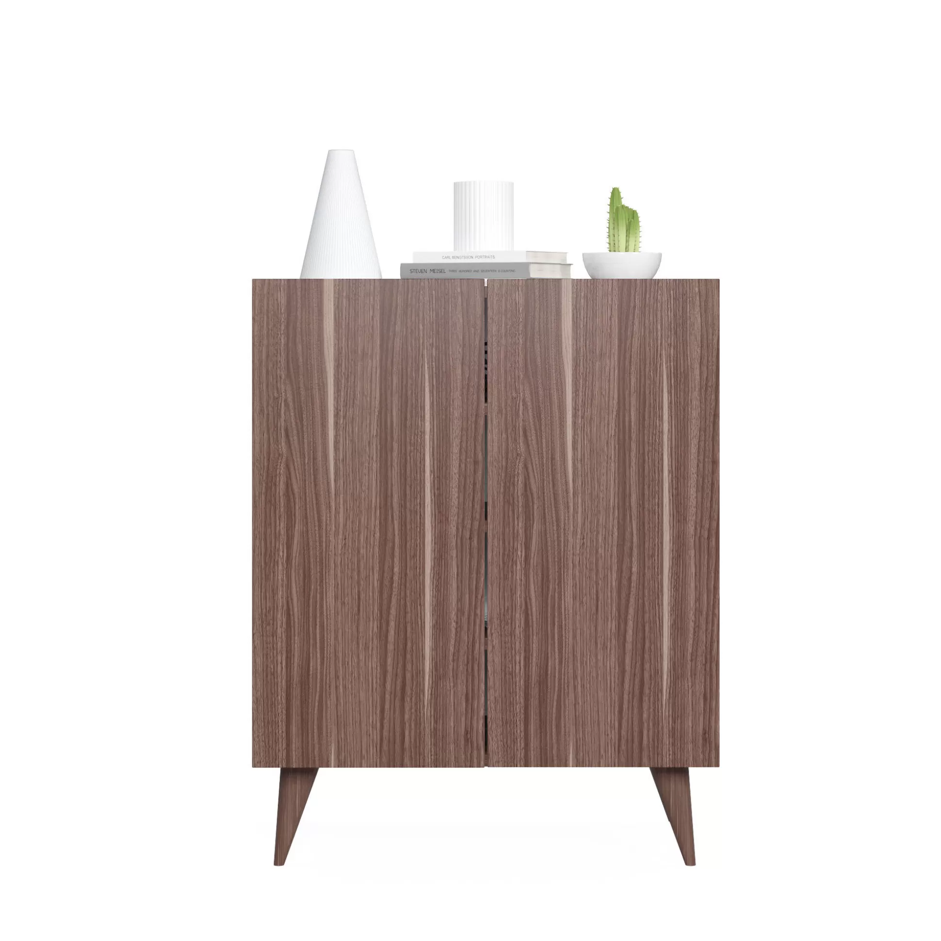 Dmora Scarpiere<Scarpiera con due ante battenti e quattro ripiani interni, cm 70 x 37 x 88, colore