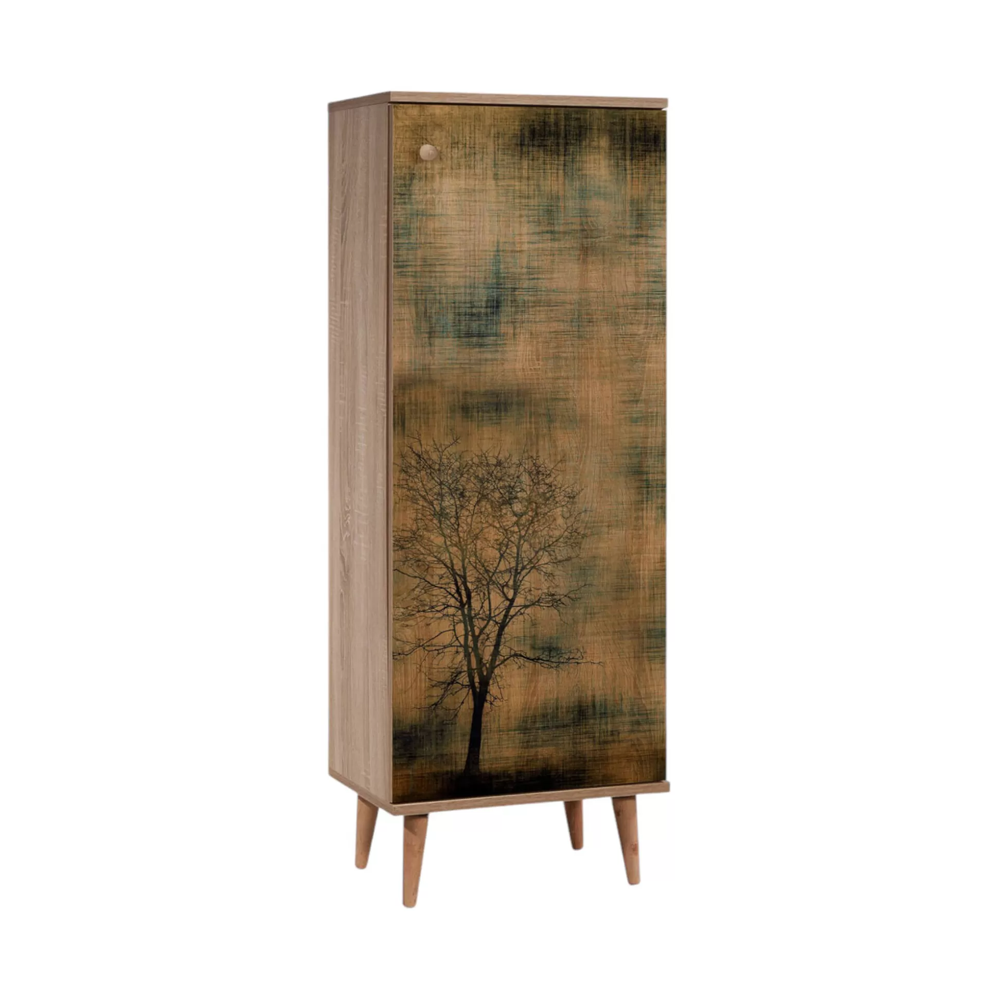 Dmora Scarpiere<Scarpiera Dacrydium, 50x38 h135 cm, Quercia e Giallo