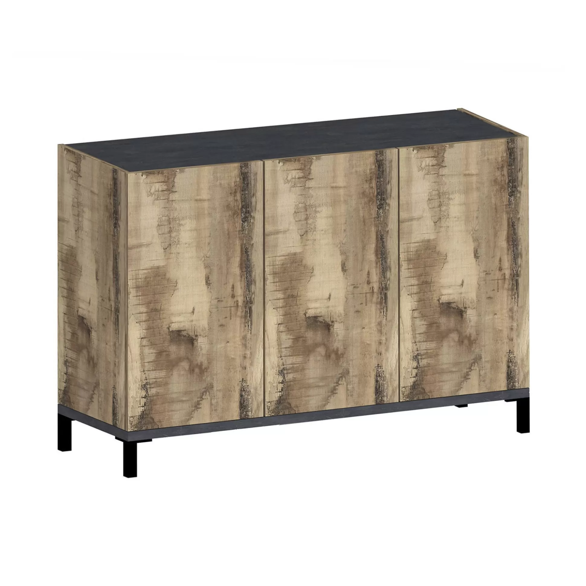 Dmora Scarpiere<Scarpiera Dlopret, cm 120x40h80, Ardesia e Acero