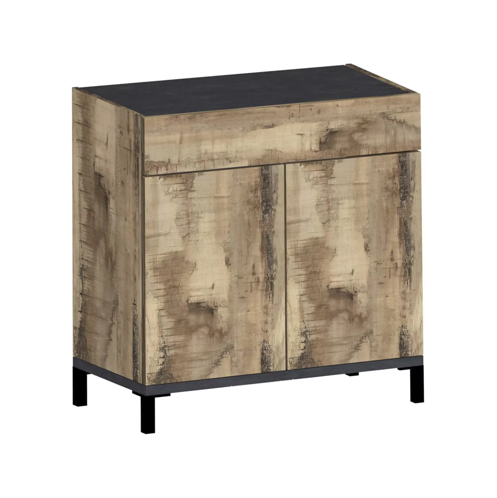 Dmora Scarpiere<Scarpiera Dmirra, cm 80x40h80, Ardesia e Acero