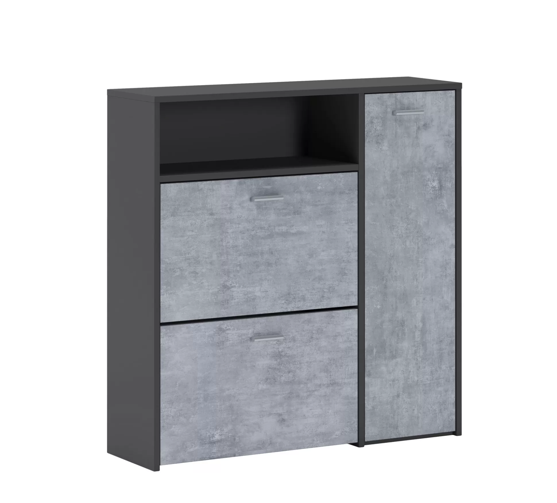 Dmora Scarpiere<Scarpiera Dpinn, 92x27h94 cm, Antracite e Cemento