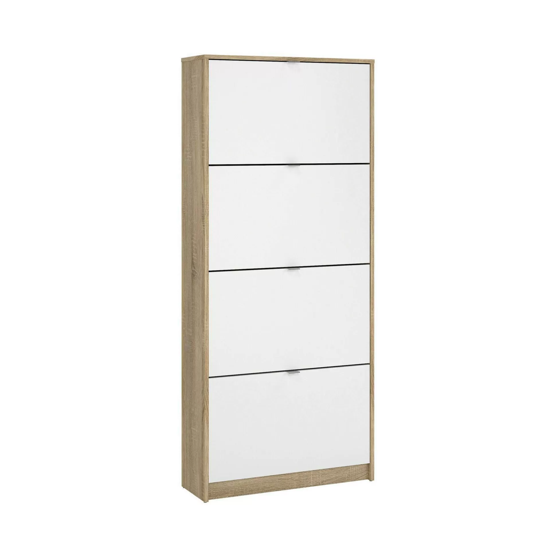 Dmora Scarpiere<Scarpiera Epidoto, 24x70 h162 cm, Quercia e Bianco