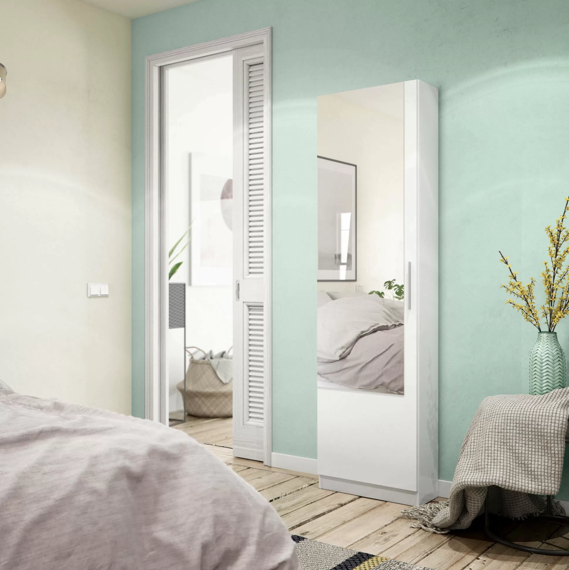 Dmora Scarpiere<Scarpiera Euro, 50x22h180 cm,