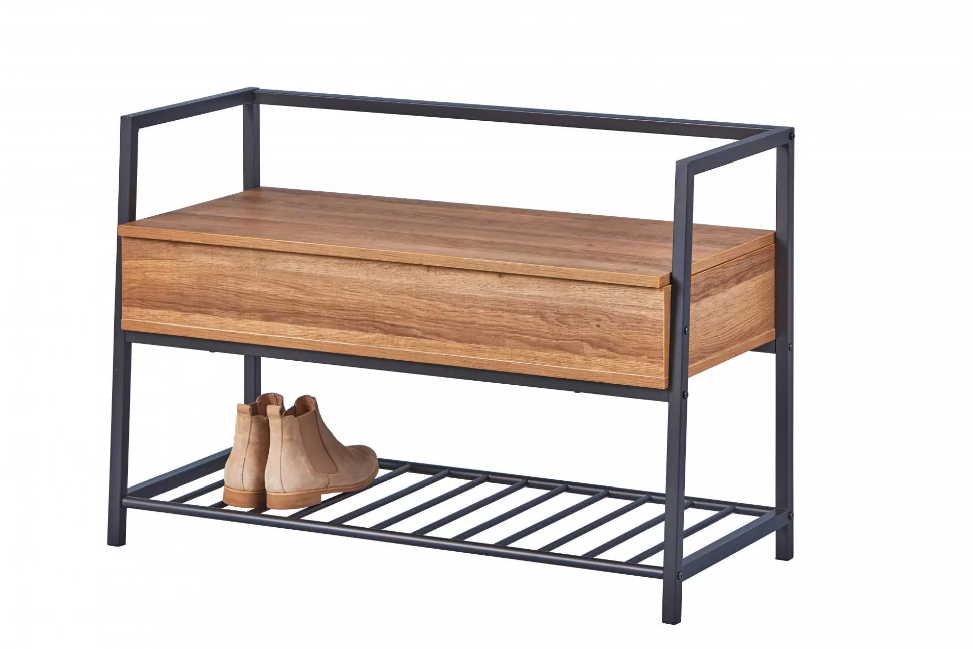 Dmora Scarpiere<Scarpiera Euskirchen, Mobile portascarpe, Armadio da ingresso multiuso, Mobiletto per calzature, 90x61 h39 cm,