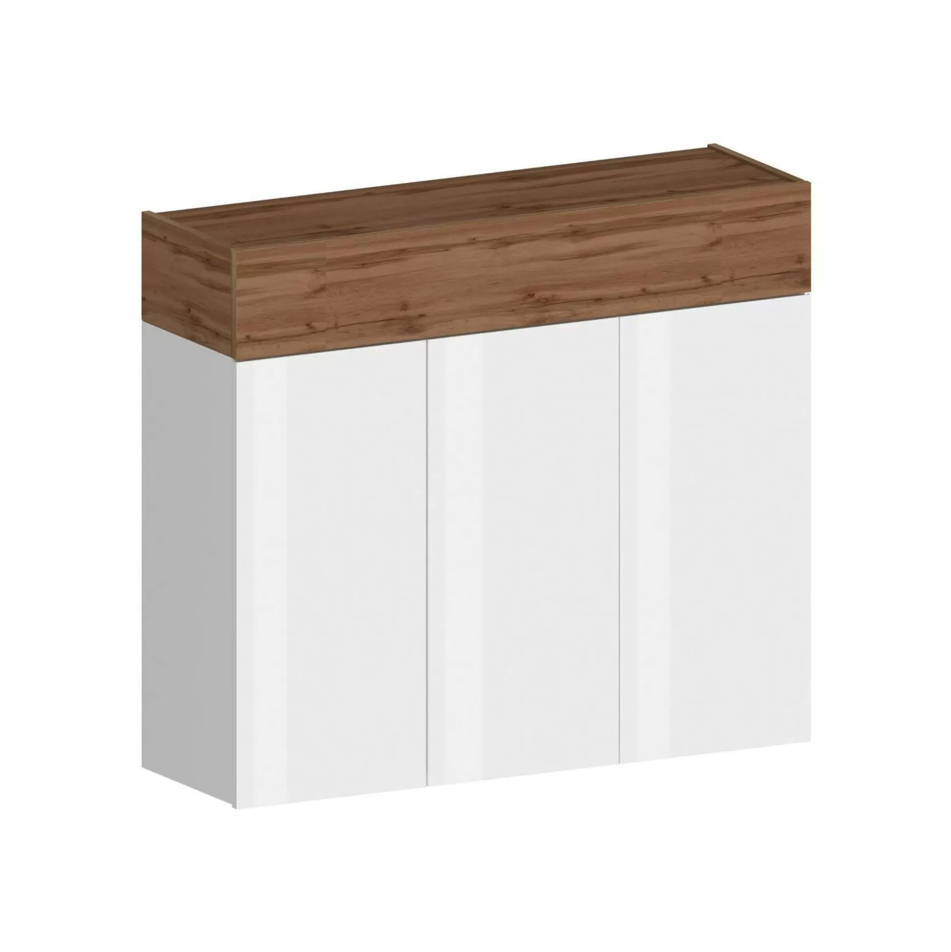 Dmora Scarpiere<Scarpiera Griselda, 114x38h100 cm, Bianco e
